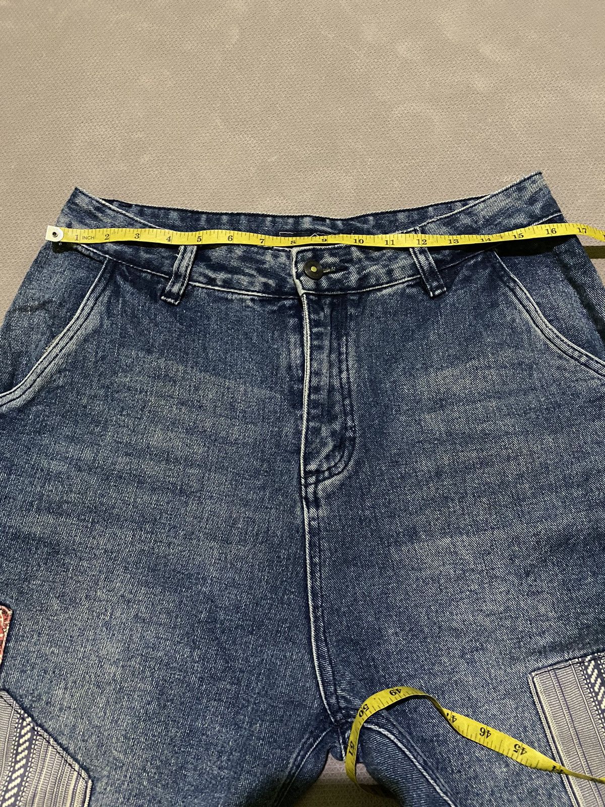 Hysteric Glamour × Japanese Brand Y2k Reknat “Visvim style” patchwork baggy jeans Size US 33 - 11 Thumbnail