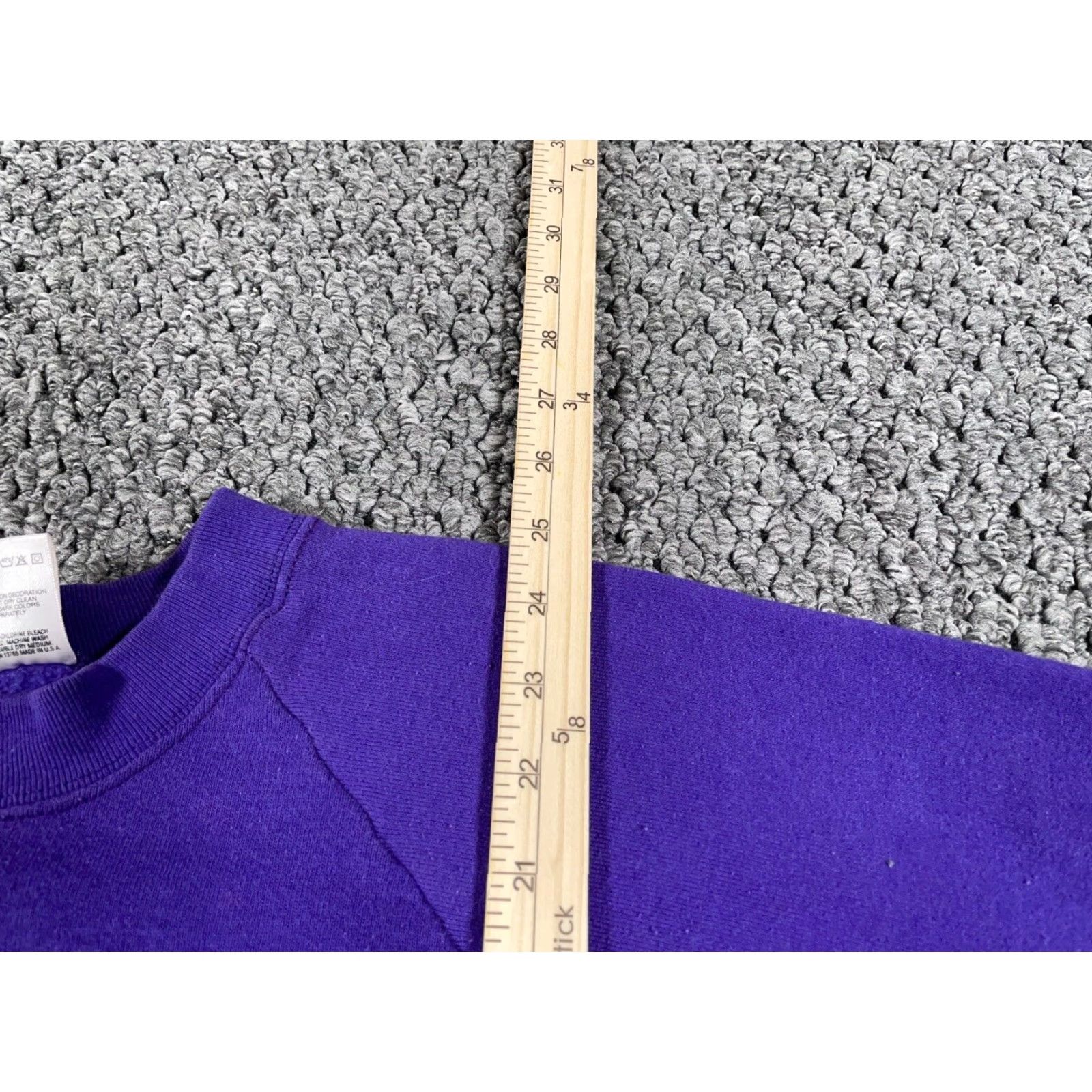 Fruit Of The Loom Southwestern Tribal Painted Mock Neck Sweatshirt Women's Large Purple 90s Size L / US 10 / IT 46 - 6 Thumbnail