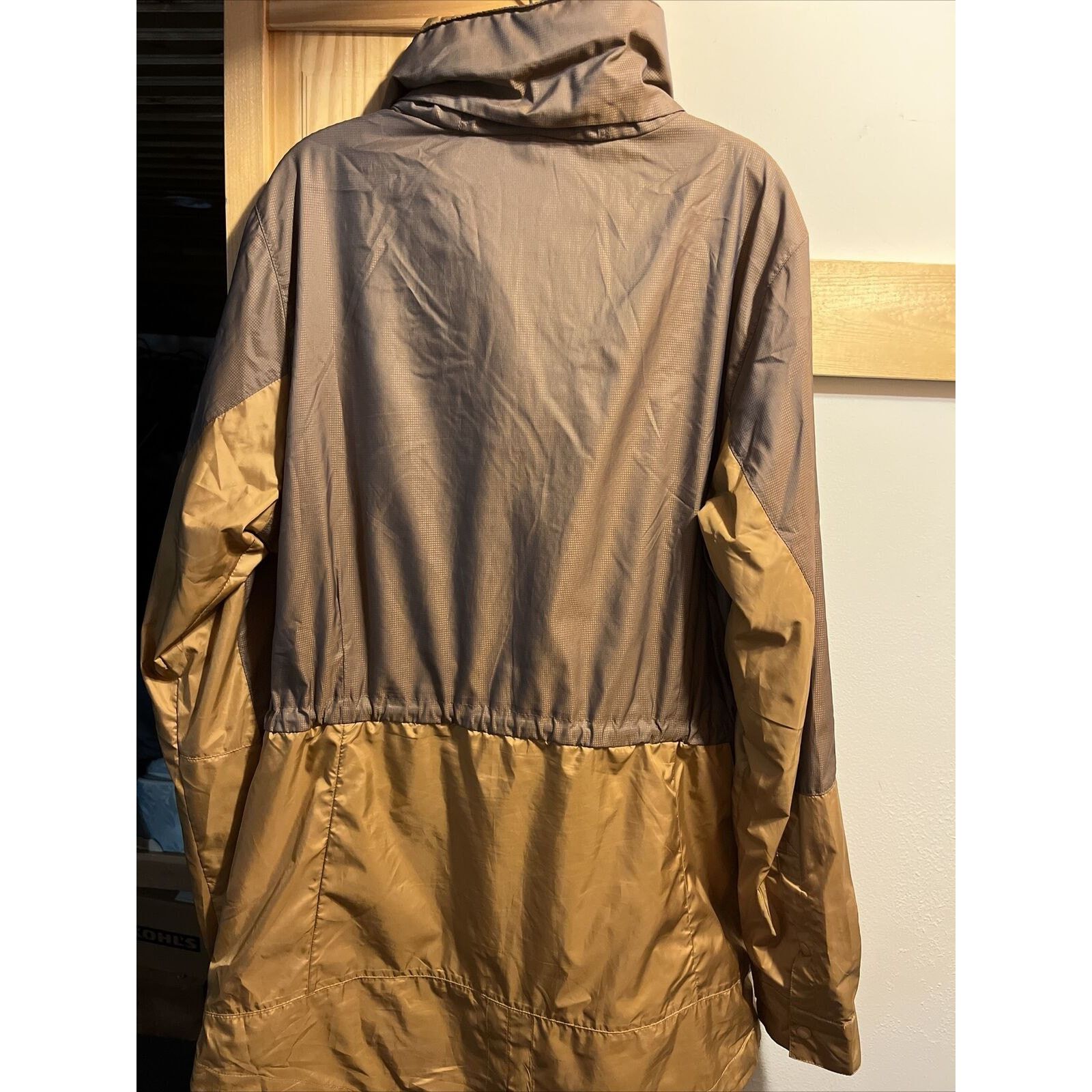 Columbia Columbia Women’s M Brown LS Zip Poly Nylon Hooded Rain Coat Size M / US 6-8 / IT 42-44 - 8 Thumbnail