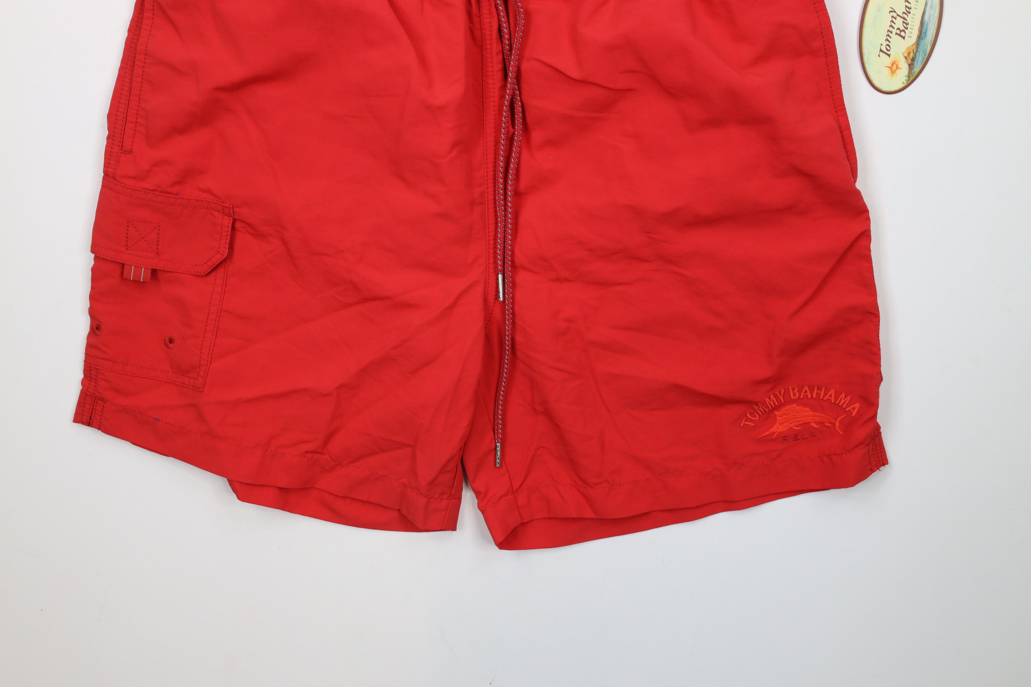 Tommy Bahama × Vintage New Sample Tommy Bahama Relax Lined Shorts Swim Trunks Red Size US 32 / EU 48 - 4 Thumbnail