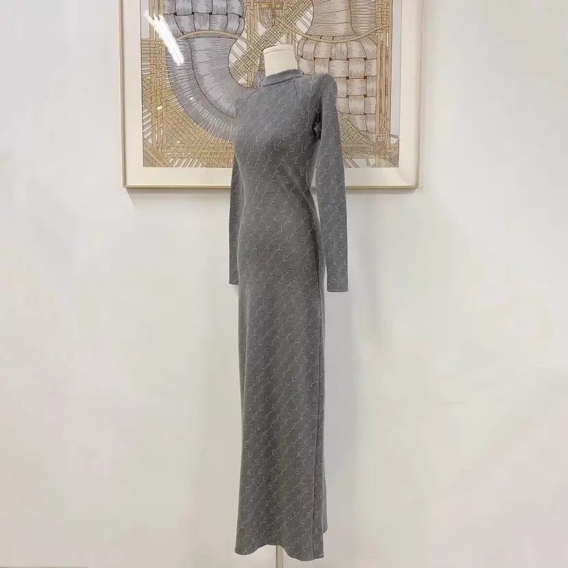 Stella McCartney Stella McCartney Gray Knit Dress 36 EU Pre-Owned Size XS / US 0-2 / IT 36-38 - 3 Thumbnail