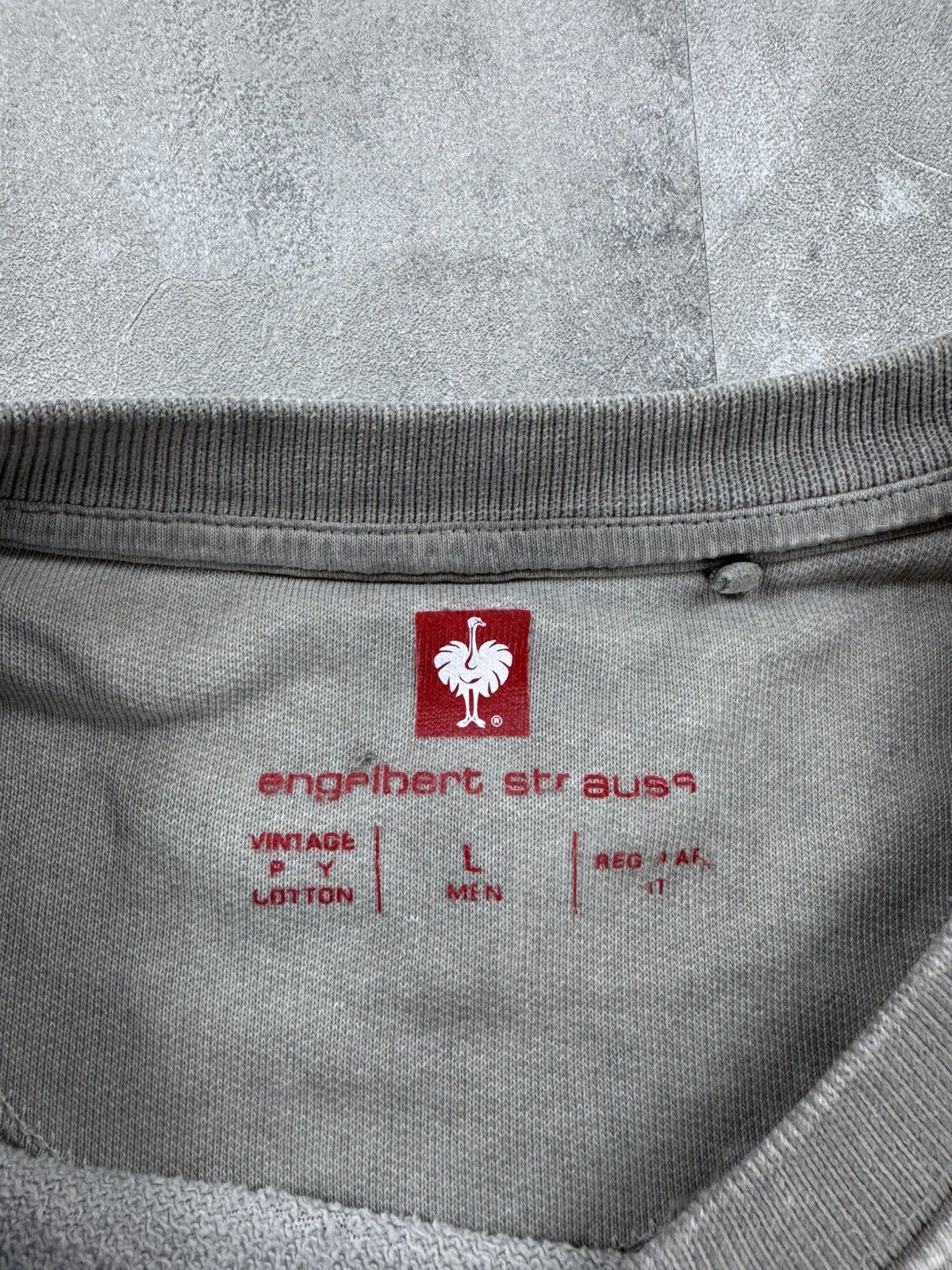 Japanese Brand Engelbert Strauss Washed grey Long sleeve Mens size L Size US L / EU 52-54 / 3 - 16 Thumbnail