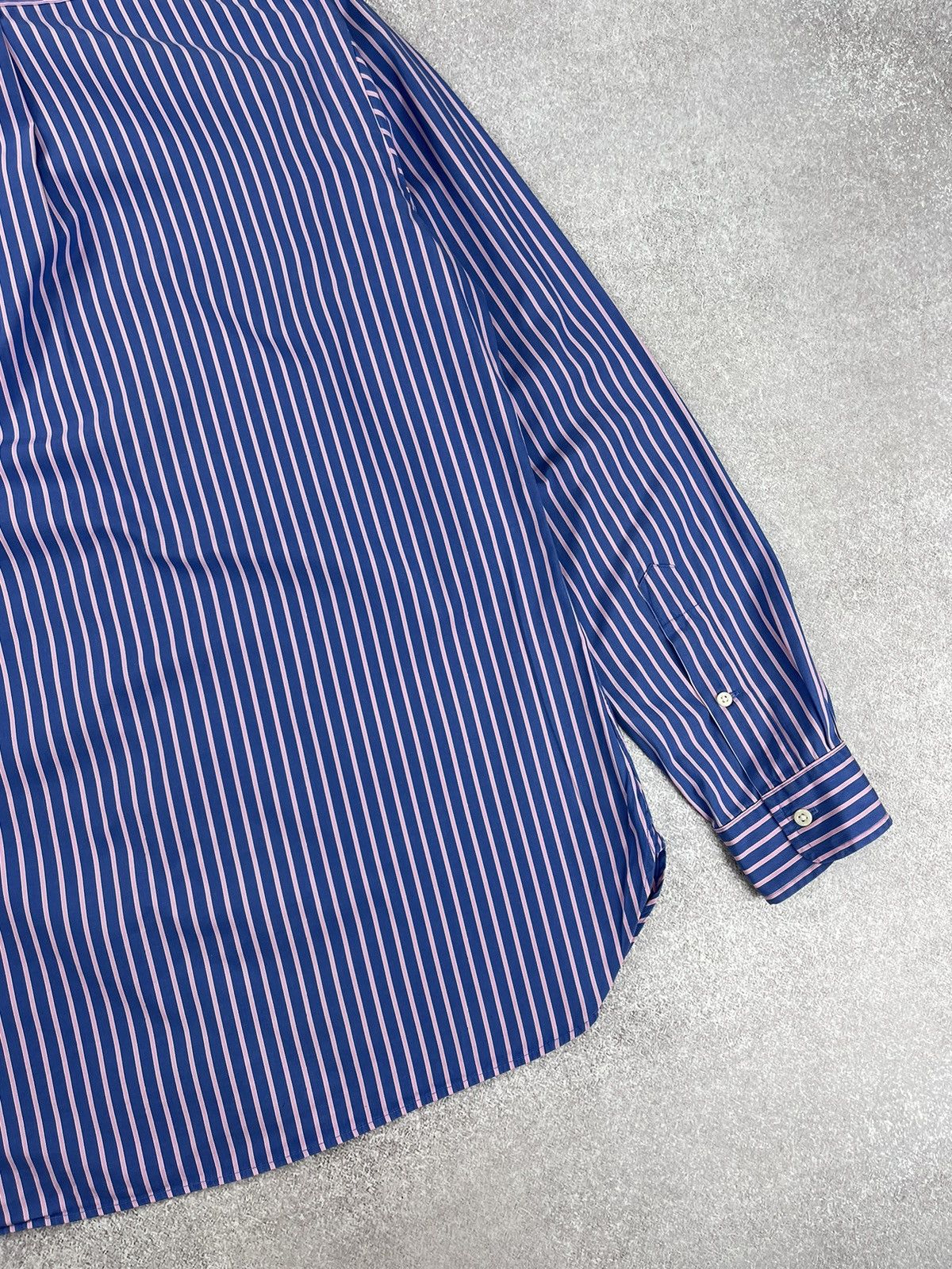 Polo Ralph Lauren × Ralph Lauren Polo Ralph Laurer Logo Striped Shirt Size US L / EU 52-54 / 3 - 9 Thumbnail