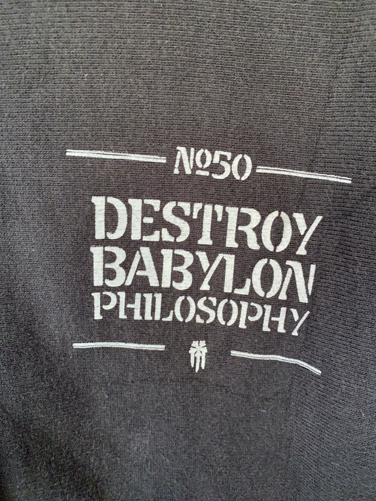 Japanese Brand Vtg 50 Duppies DESTROY BABYLON Heavy Hoodie Size US L / EU 52-54 / 3 - 4 Thumbnail