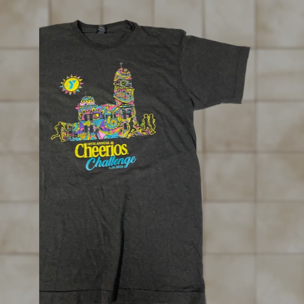 Tultex Cheerios Mens Shirt Medium gray challenge Size US M / EU 48-50 / 2 - 1 Thumbnail