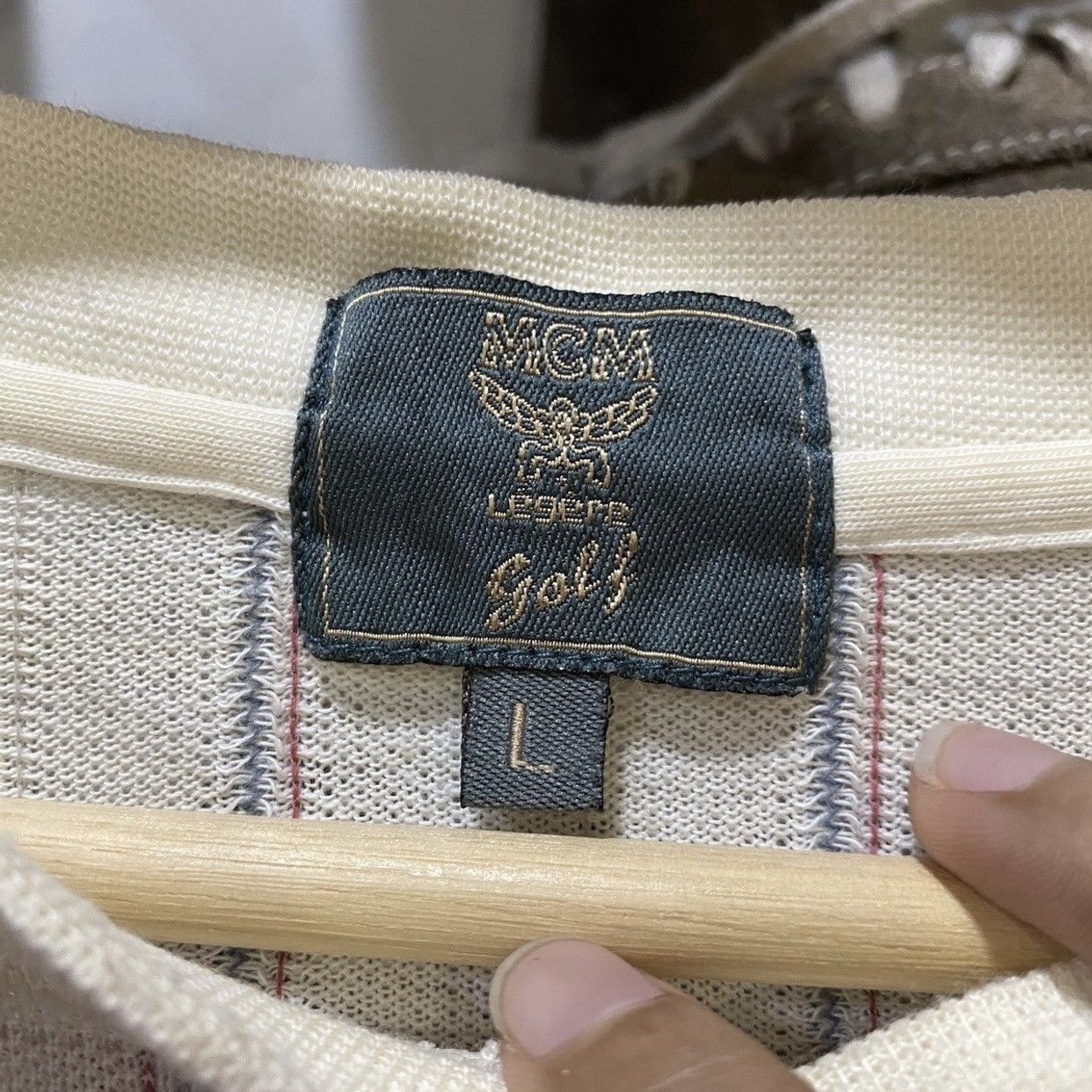 MCM × Vintage OFFER NOW✈️MCM LÉGÈRE GOLF OVER PRINT TSHIRT POCKET Size US L / EU 52-54 / 3 - 4 Thumbnail