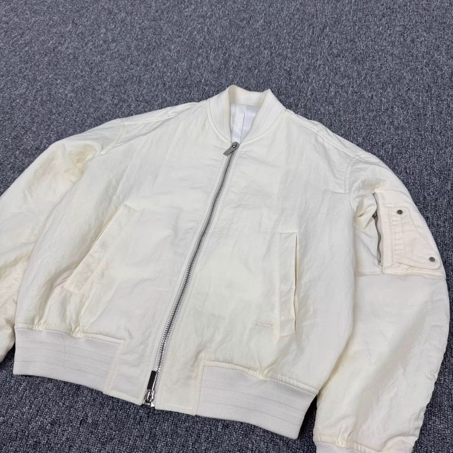 Dior Dior Ivory Saddle Pocket Pilot Jacket w/ Back Logo Size US S / EU 44-46 / 1 - 3 Thumbnail