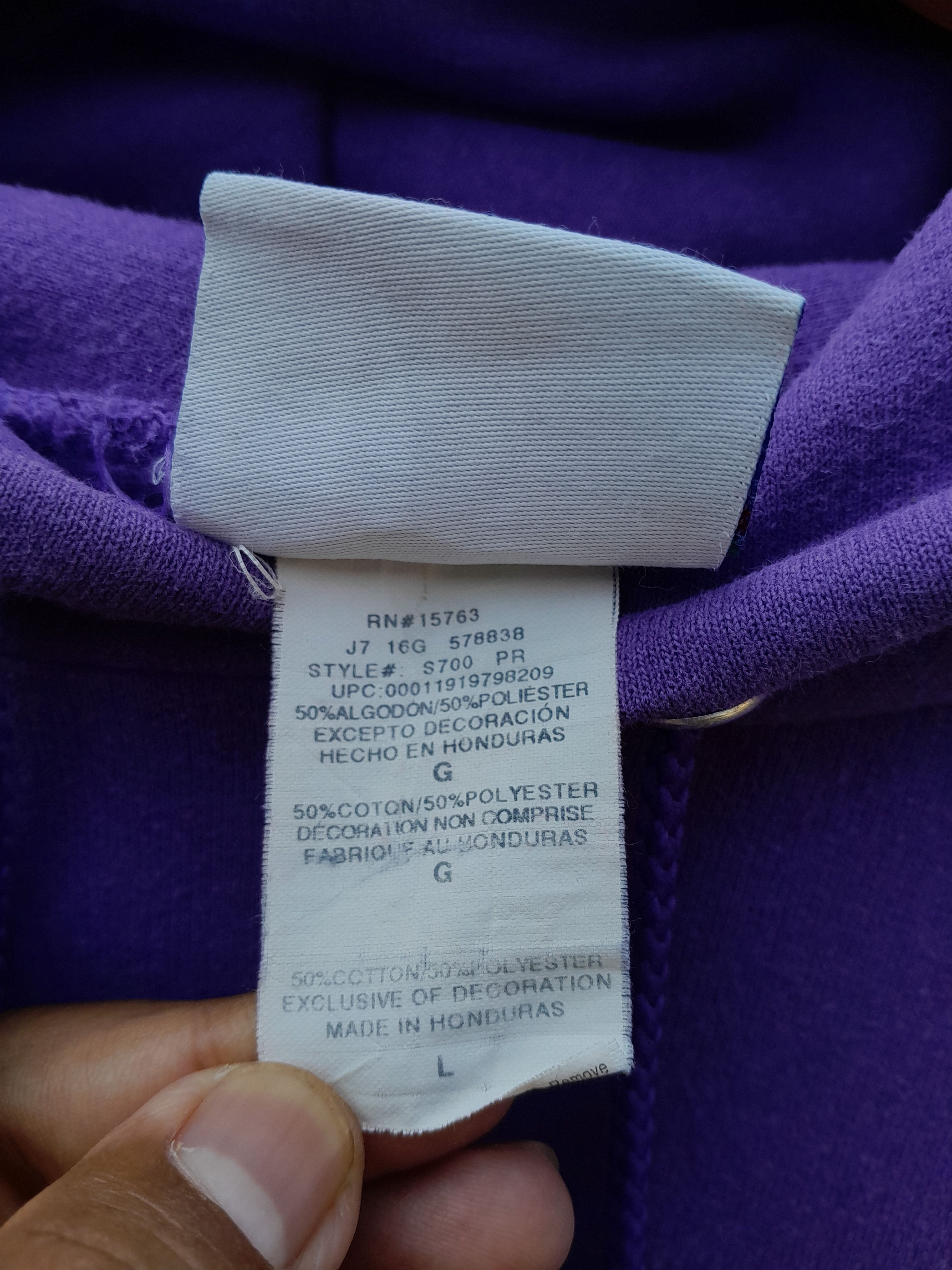 Champion Vintage 00s Champion purple hoodie rap tees style kanye west Size US L / EU 52-54 / 3 - 4 Thumbnail