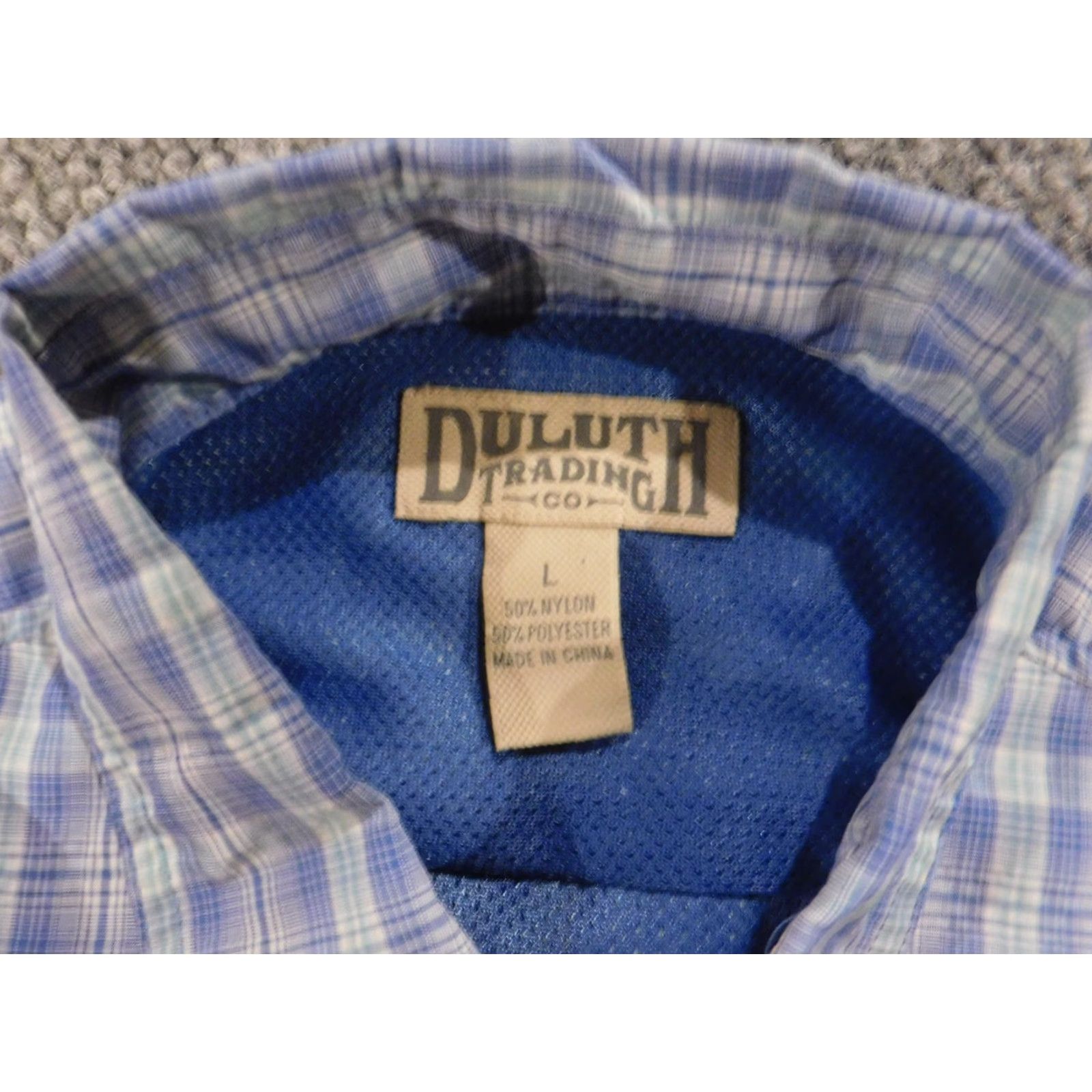 Duluth Trading Company **Duluth Trading Company Mens Blue Plaid Button-Down Shirt Large** User: Duluth Trading Company Mens Blue Plaid Button-Down Shirt Large Size US L / EU 52-54 / 3 - 5 Thumbnail