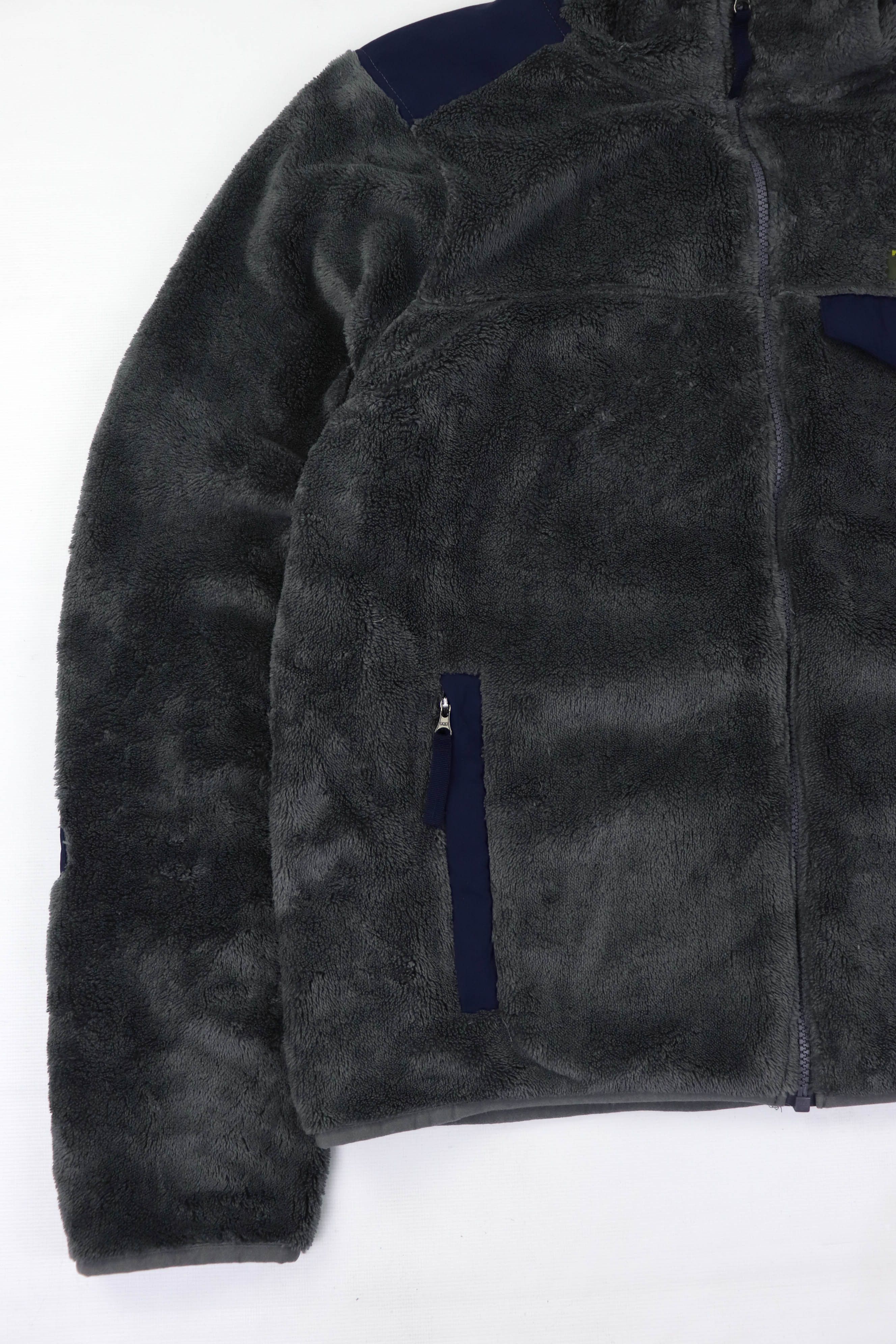 L.L. Bean L.L. Bean Gray/Blue Hi-Pile Full Zip Fleece Hiking Jacket Size US M / EU 48-50 / 2 - 4 Thumbnail