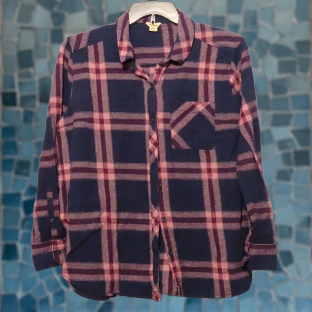 Vintage Woolrich Shirt Women 2XL Purple Plaid Flannel Button-Up Long Sleeve Collared Woolrich 100% Cotton Regular Fit Vintage No Size XXL / US 16-18 / IT 52-54 - 1 Thumbnail