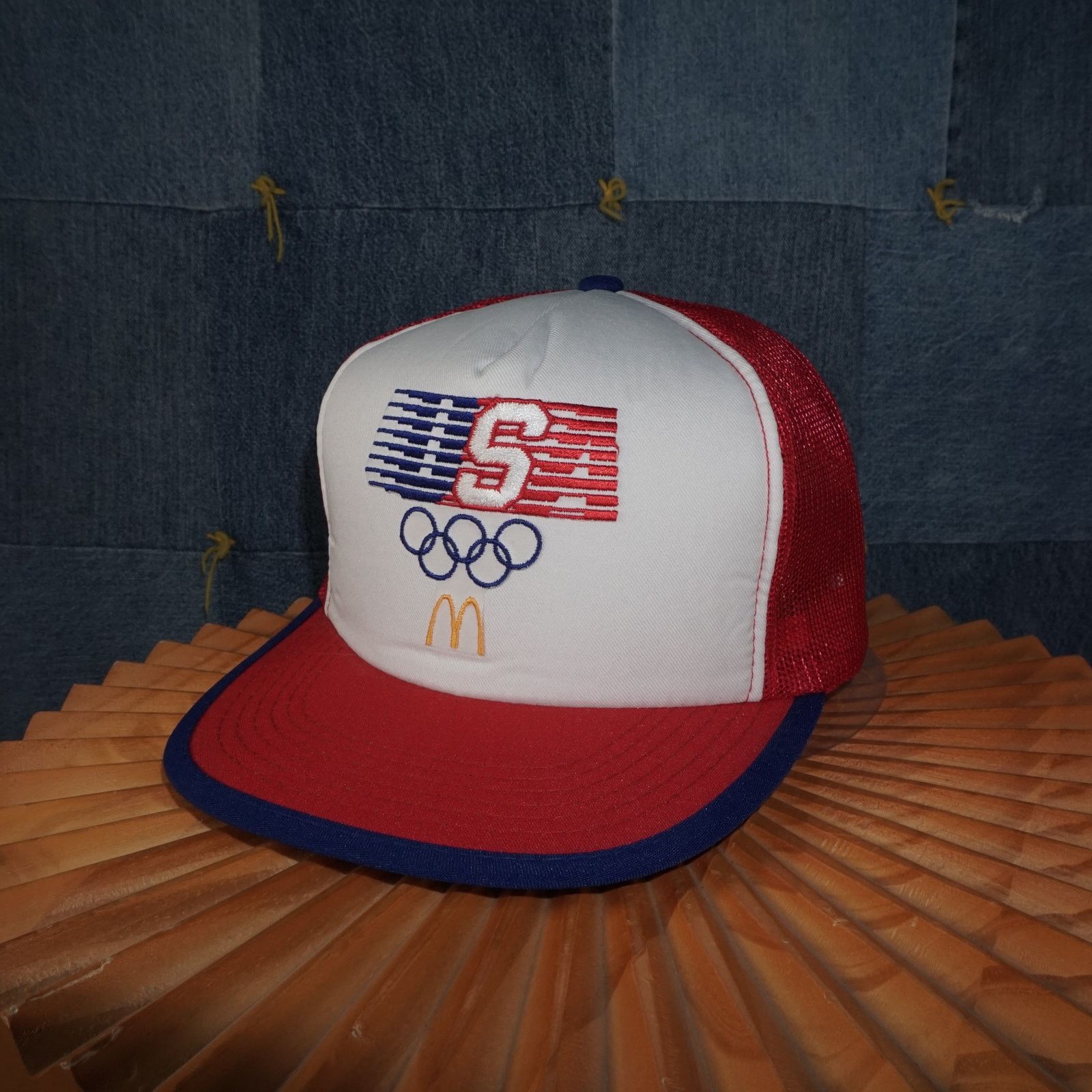 Vintage OFSA - Vintage / Y2K 80's USA Olympic McDonalds Trucker Hat Size ONE SIZE - 2 Thumbnail