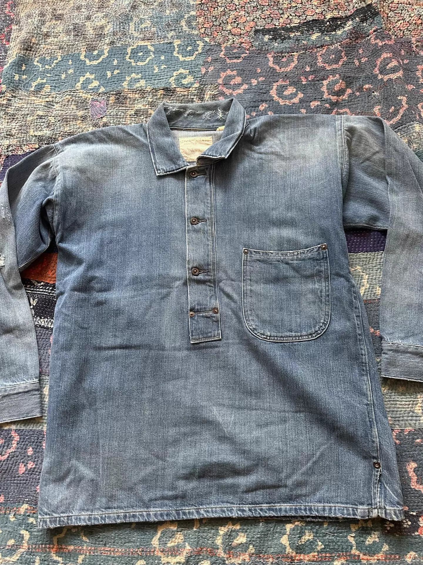 Louis Vuitton LVC Limited Vintage Distressed Denim Jacket M 300 Size US M / EU 48-50 / 2 - 1 Thumbnail