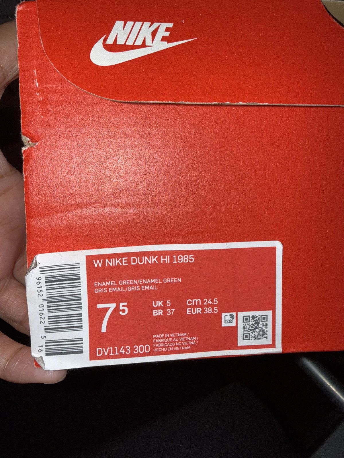 Nike 1985 Enamel Green Denim Dunks Size US 7.5 / IT 37.5 - 6 Thumbnail