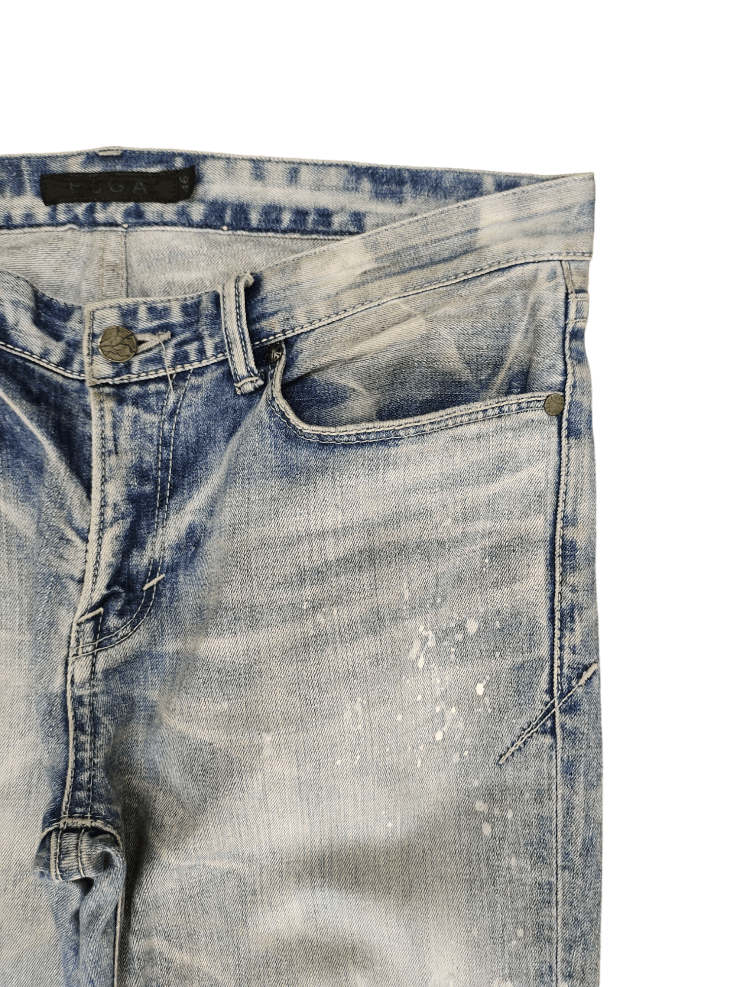 GOSTAR DE FUGA Fuga Japan Distress Faded Denim Jeans Y2k Streetwear Size US 32 / EU 48 - 3 Thumbnail