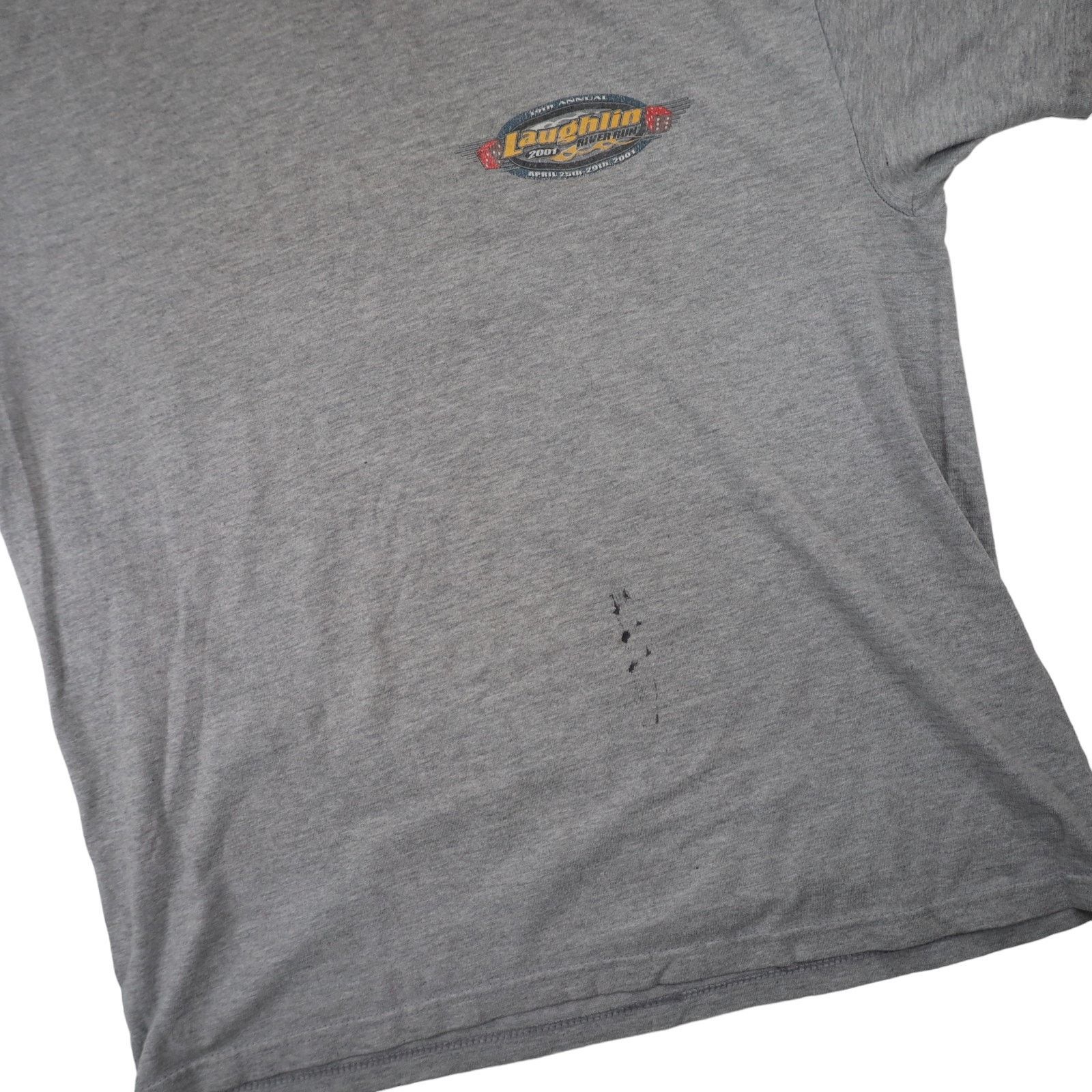 Harley Davidson × Vintage Vintage Y2k Harley Davidson Laughlin Rive Run Graphic T Size US L / EU 52-54 / 3 - 3 Thumbnail