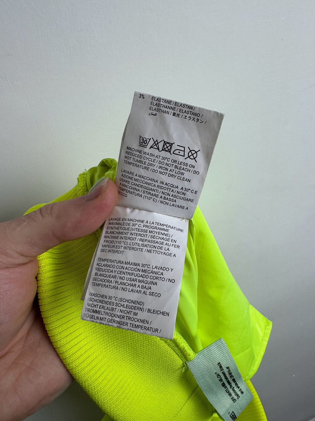 Off-White Off-White High Waisted Trousers 'Neon Yellow' Size 25" / US 0 / IT 36 - 10 Thumbnail