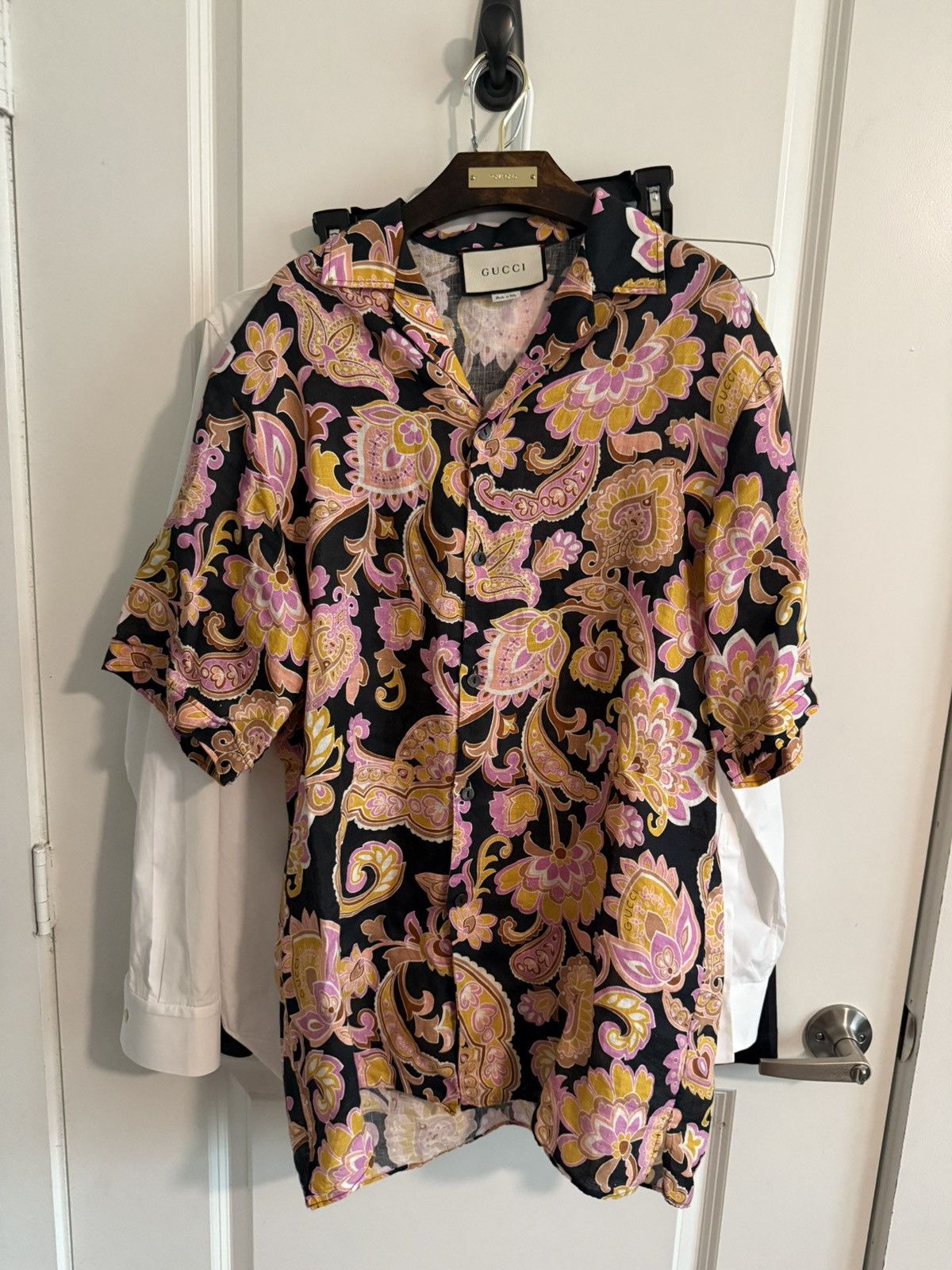 Gucci Paisley Linen Shirt