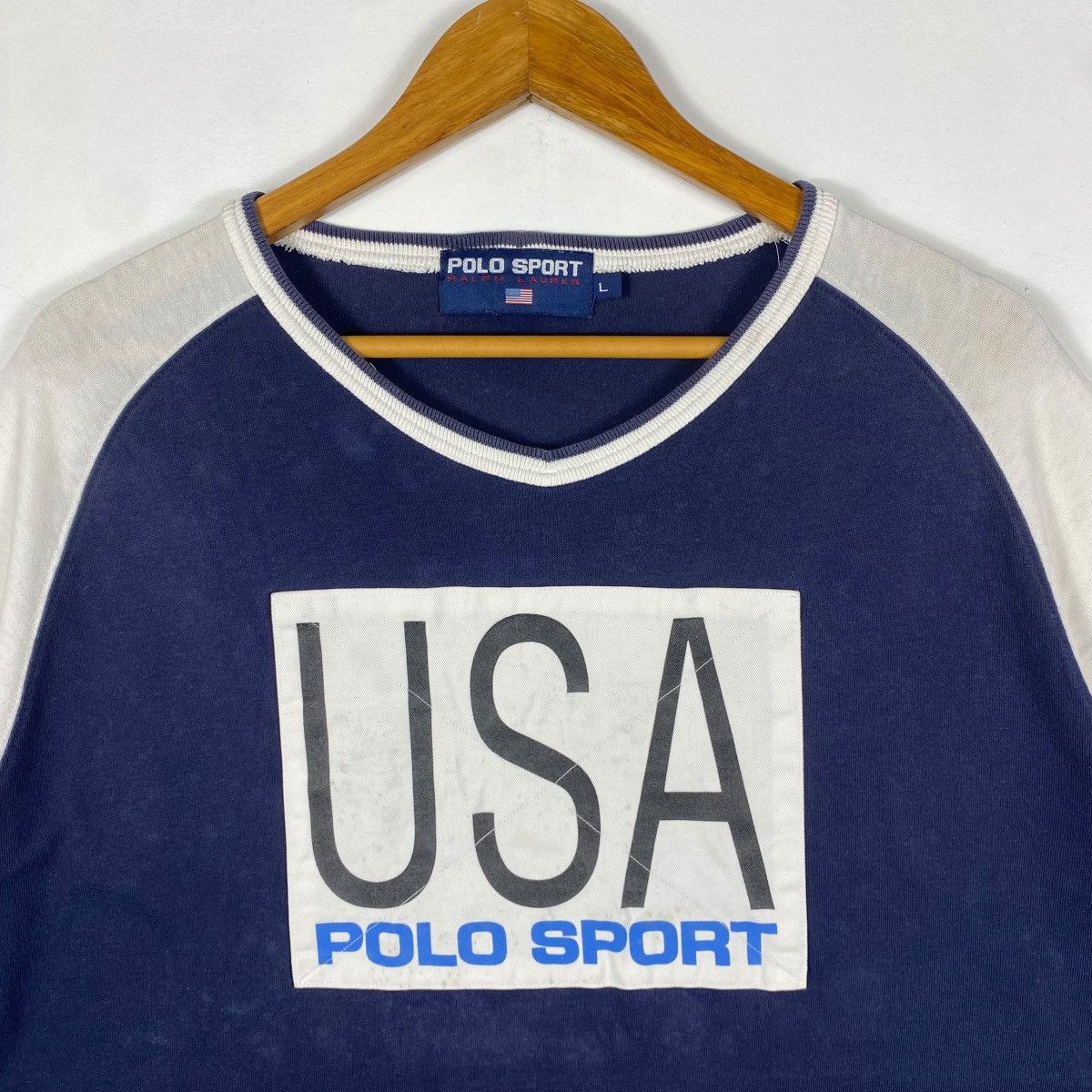 Polo Ralph Lauren Vintage 00s POLO SPORT USA By Ralph Lauren Tee Shirt Large Size US L / EU 52-54 / 3 - 2 Thumbnail