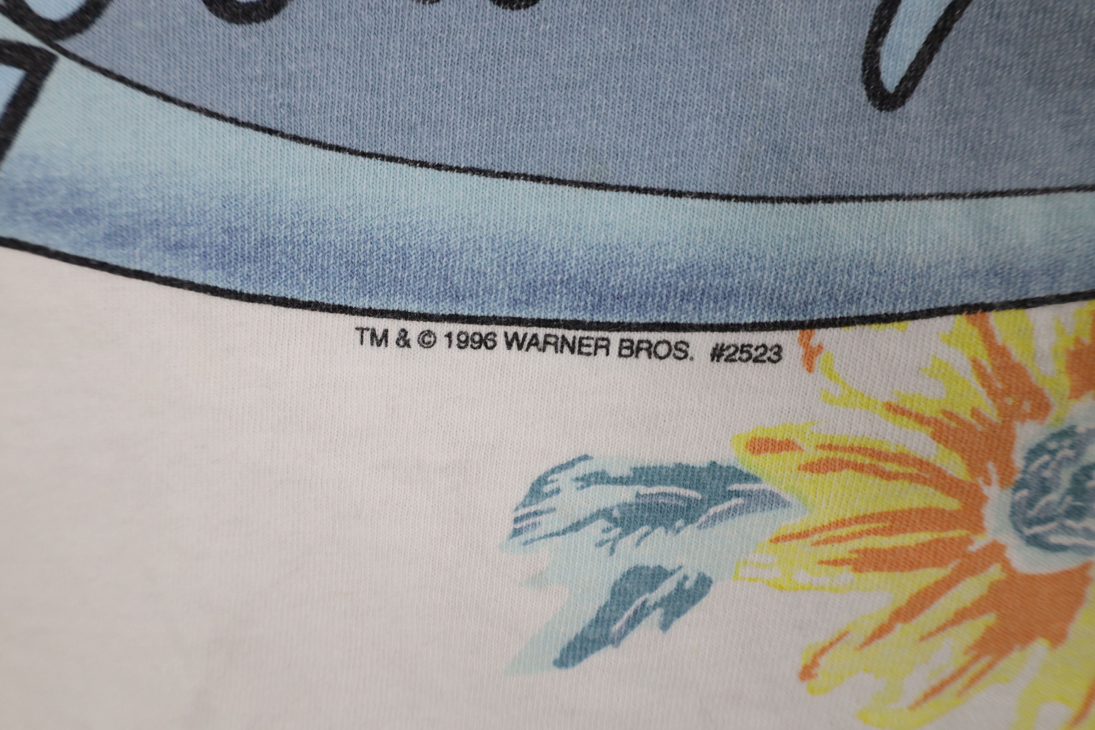 Vintage Vintage 90s Looney Tunes Spell Tweety Bird Flower T-Shirt Size L / US 10 / IT 46 - 6 Thumbnail