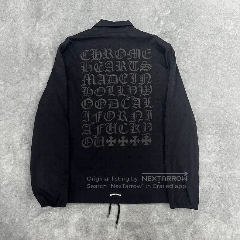 Chrome Hearts CHROME HEARTS Size XL Dark Sanskrit nylon coach jacket Size US XL / EU 56 / 4 - 2 Thumbnail