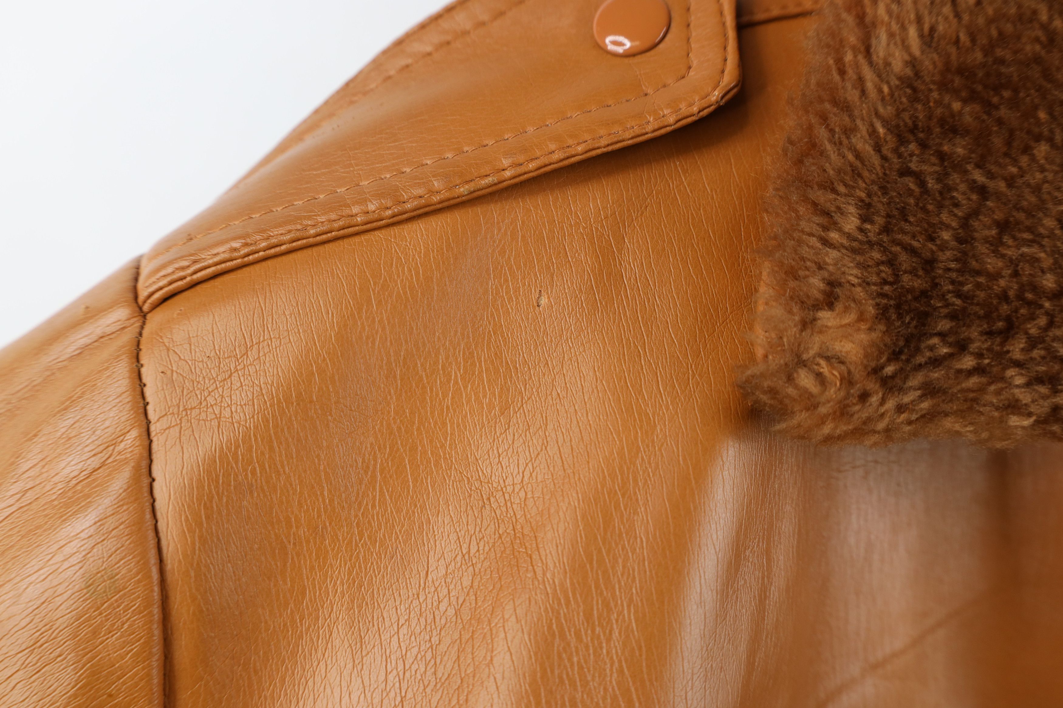 Vintage Vintage 70s Streetwear Faux Leather Flight Bomber Jacket Size US L / EU 52-54 / 3 - 5 Thumbnail