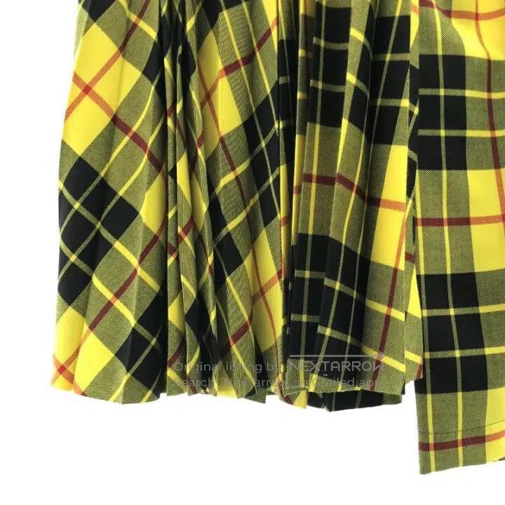 Comme des Garcons Comme des Garcons size S Retro Yellow Checkered Asymmetric Size 23" - 4 Thumbnail