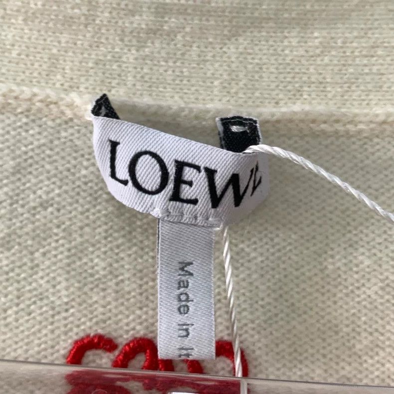 Loewe Loewe Logo embroidered wool knit cardigan Size M / US 6-8 / IT 42-44 - 5 Thumbnail