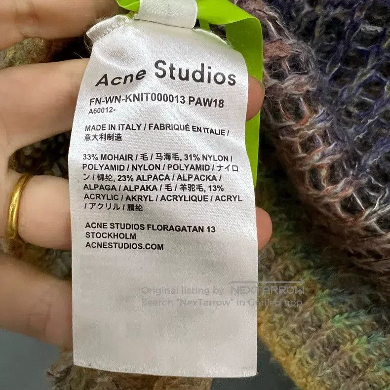 Acne Studios Acne Studios Tie-Dye Striped Round Neck Sweater Size XXS / US 00 / IT 34 - 4 Thumbnail