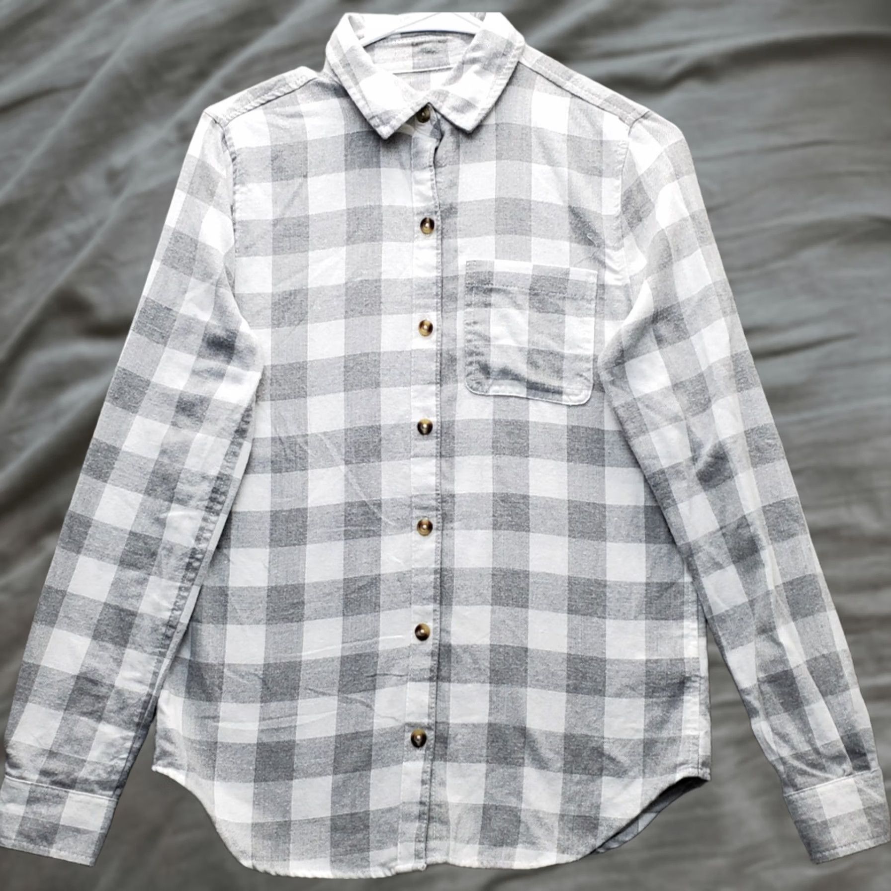 Aeropostale AEROPOSTALE Shirt Womens XS Multicolor Plaid Flannel Long Sleeve Collared Button Up Size XS / US 0-2 / IT 36-38 - 1 Thumbnail