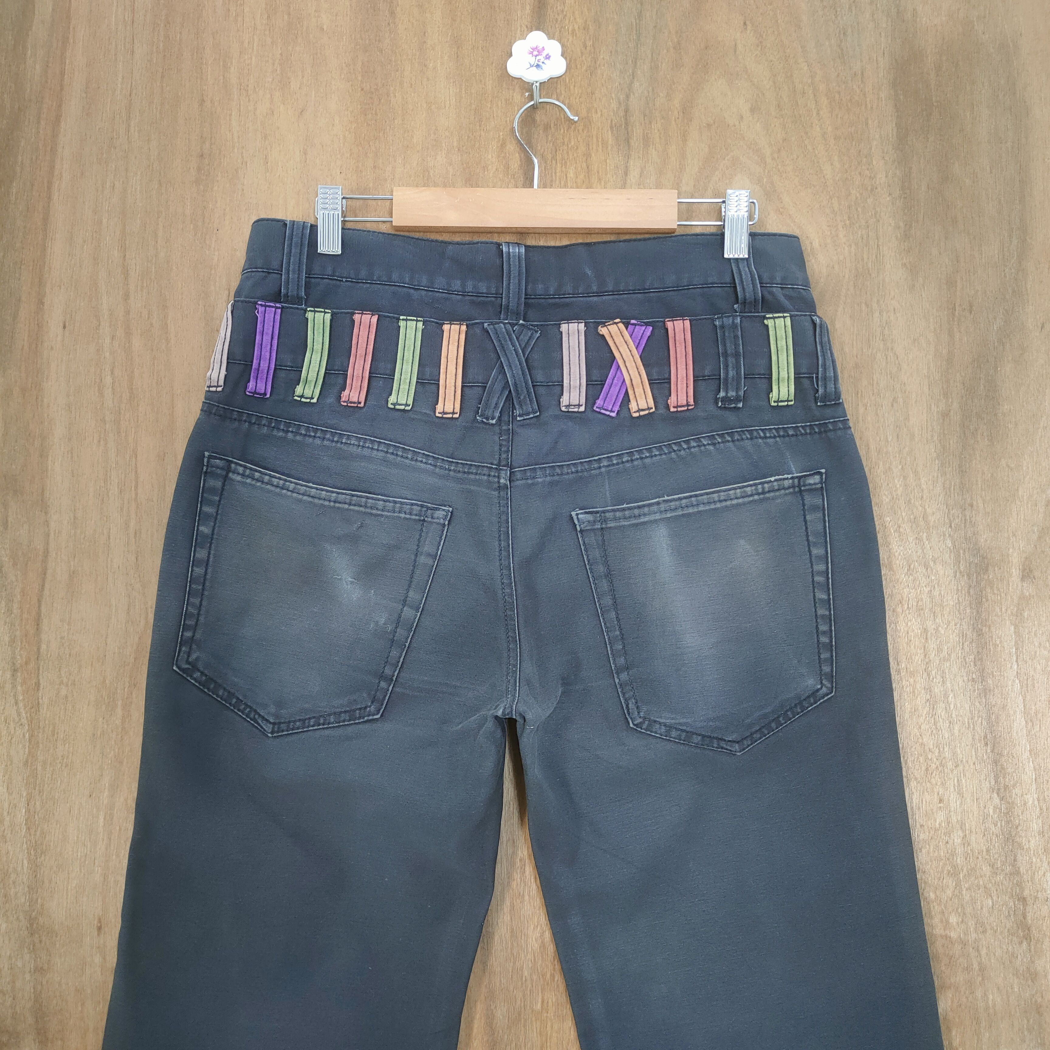 Japanese Brand DOUBLE WAIST BLACK TROUSERS PANTS Size US 32 / EU 48 - 8 Thumbnail