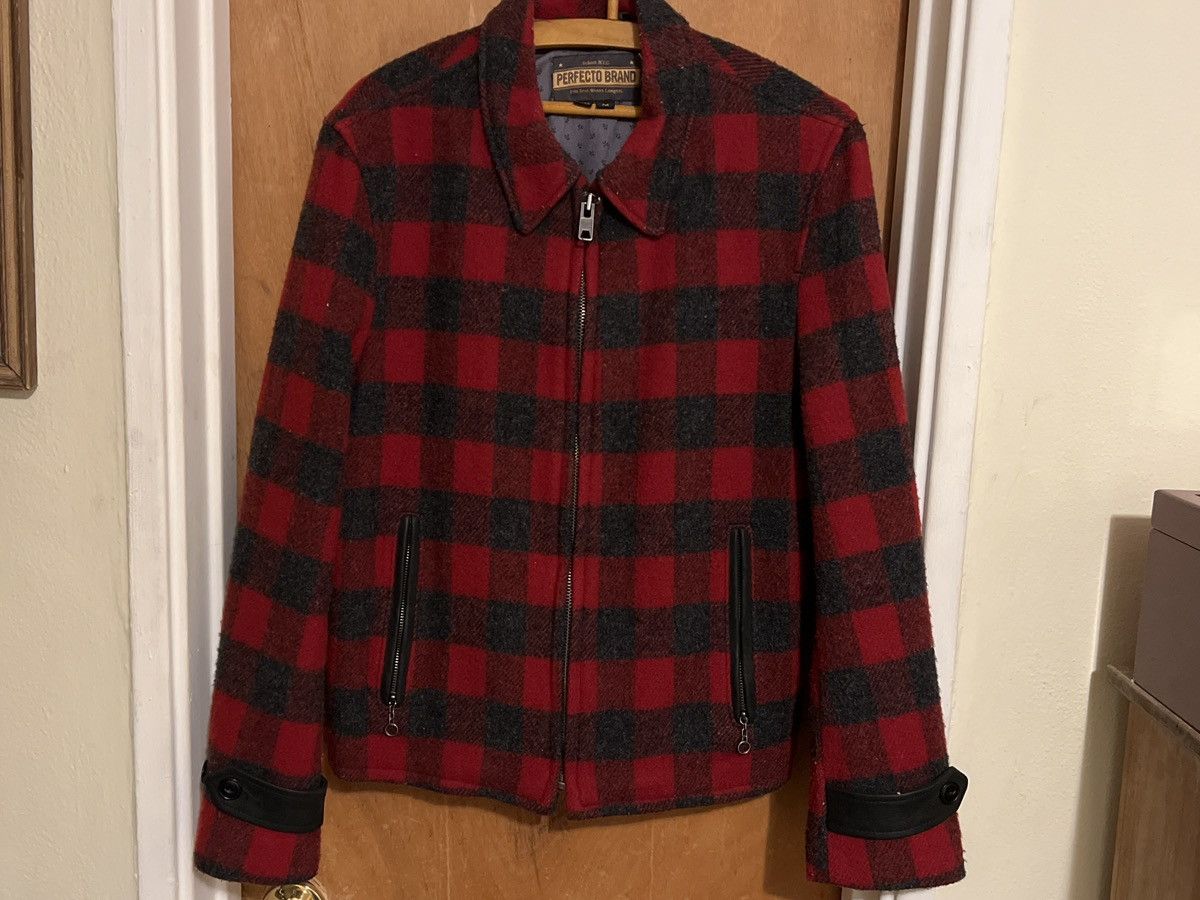 Schott Perfecto rendezvous jacket in red buffalo plaid Size US M / EU 48-50 / 2 - 3 Thumbnail