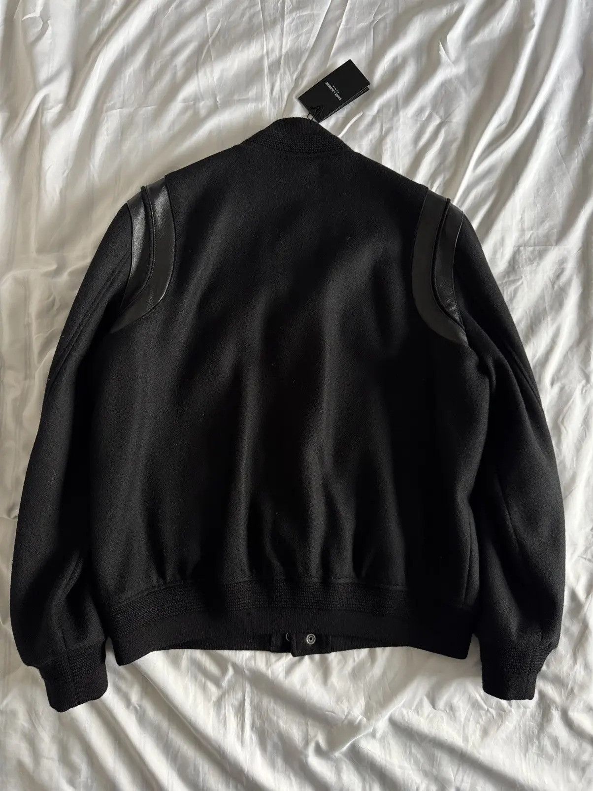 Saint Laurent Paris Teddy Varsity Jacket Size US L / EU 52-54 / 3 - 2 Thumbnail