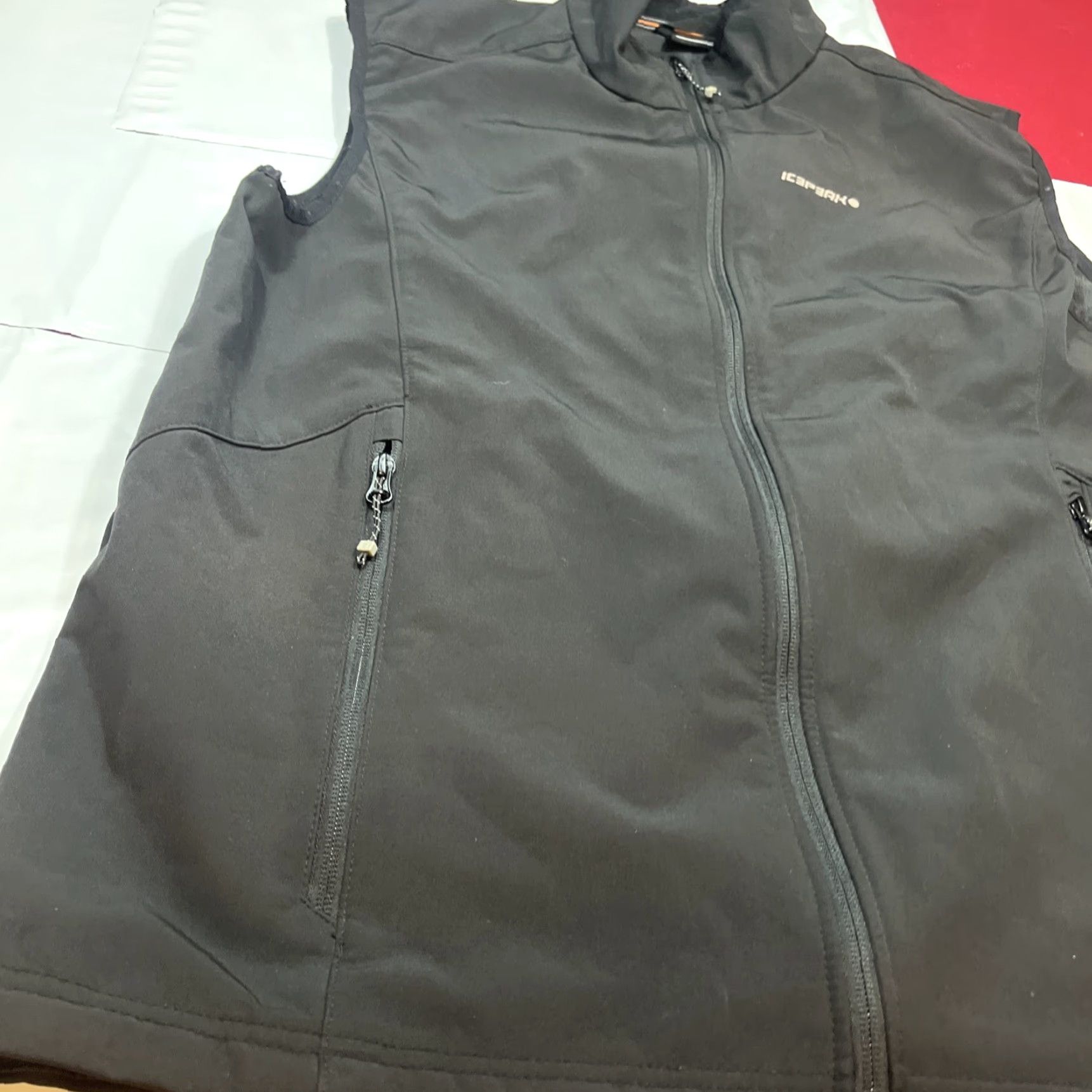 Vintage ICEPEAK Black Softshell Zip Up Vest Mens XXL Outdoor Hiking Athletic Zip Pockets Size US XXL / EU 58 / 5 - 3 Thumbnail