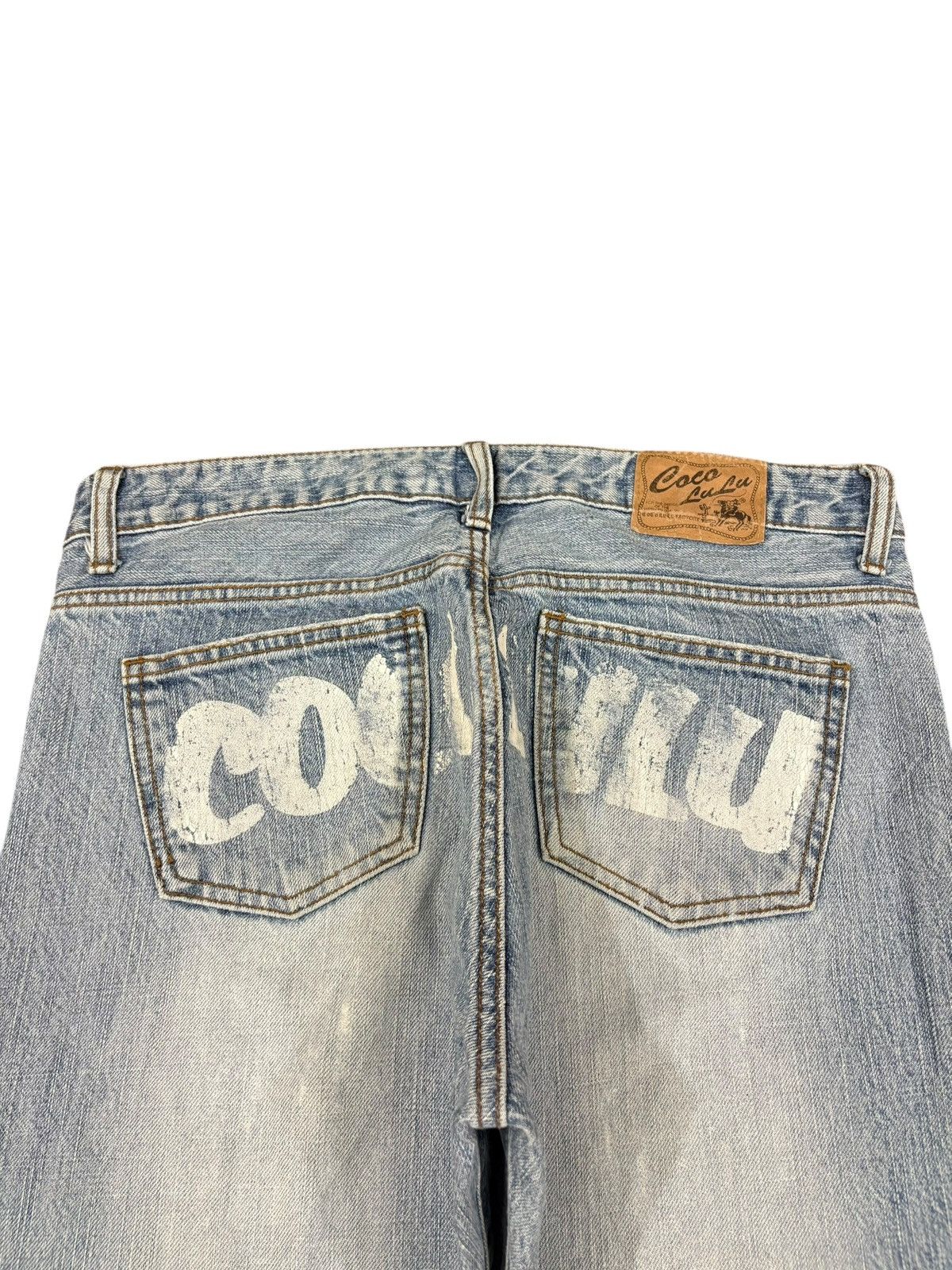 Japanese Brand Vintage Japanese Cocolulu Distressed Baggy Jeans Size 32" / US 10 / IT 46 - 8 Thumbnail