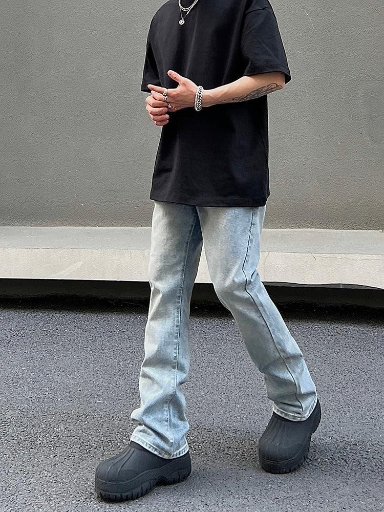 Japanese Brand × Jean TKF Straight Flare Light Blue Jeans Size US 29 - 3 Thumbnail