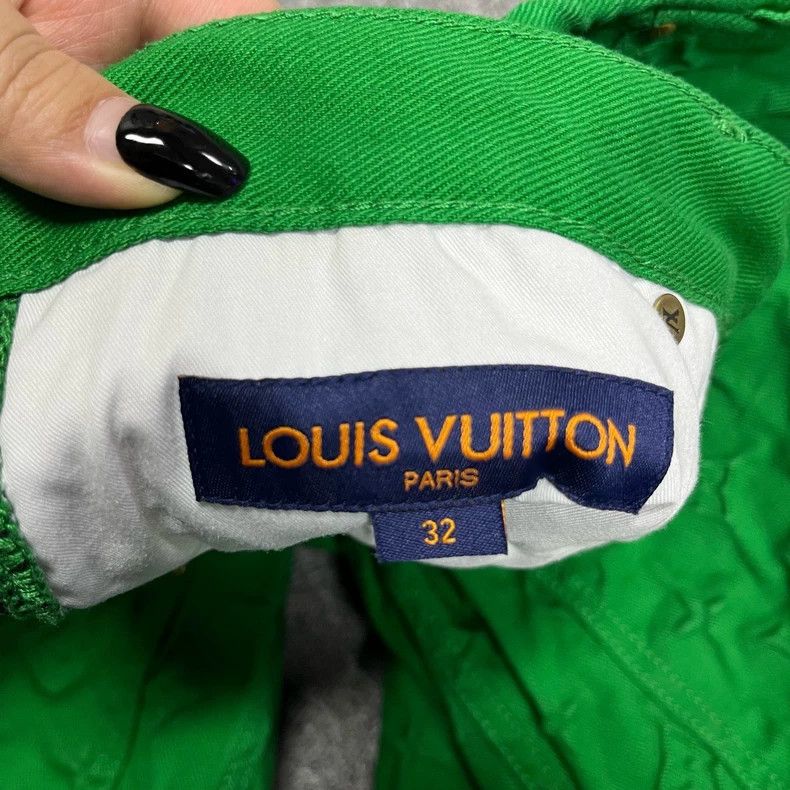 Louis Vuitton Louis Vuitton Green Work Solid Jeans Size US 32 / EU 48 - 4 Thumbnail