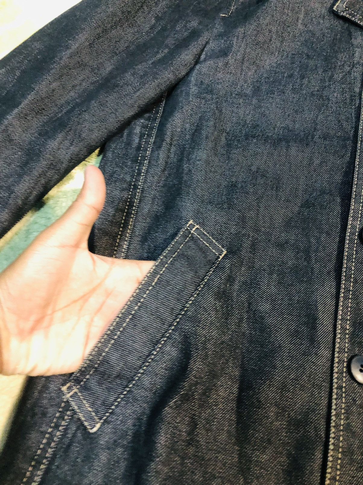 Comme Ca Ism × Japanese Brand Comme Ca Denim Buttoned Jacket (28) Size US M / EU 48-50 / 2 - 5 Thumbnail