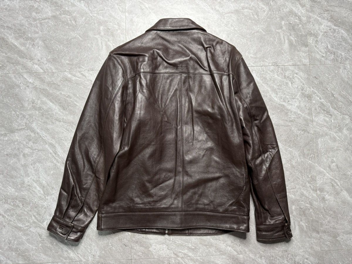 Balenciaga Balenciaga 1997 Nicolas Ghesquiere BB logo Leather Blouson Size US M / EU 48-50 / 2 - 2 Thumbnail