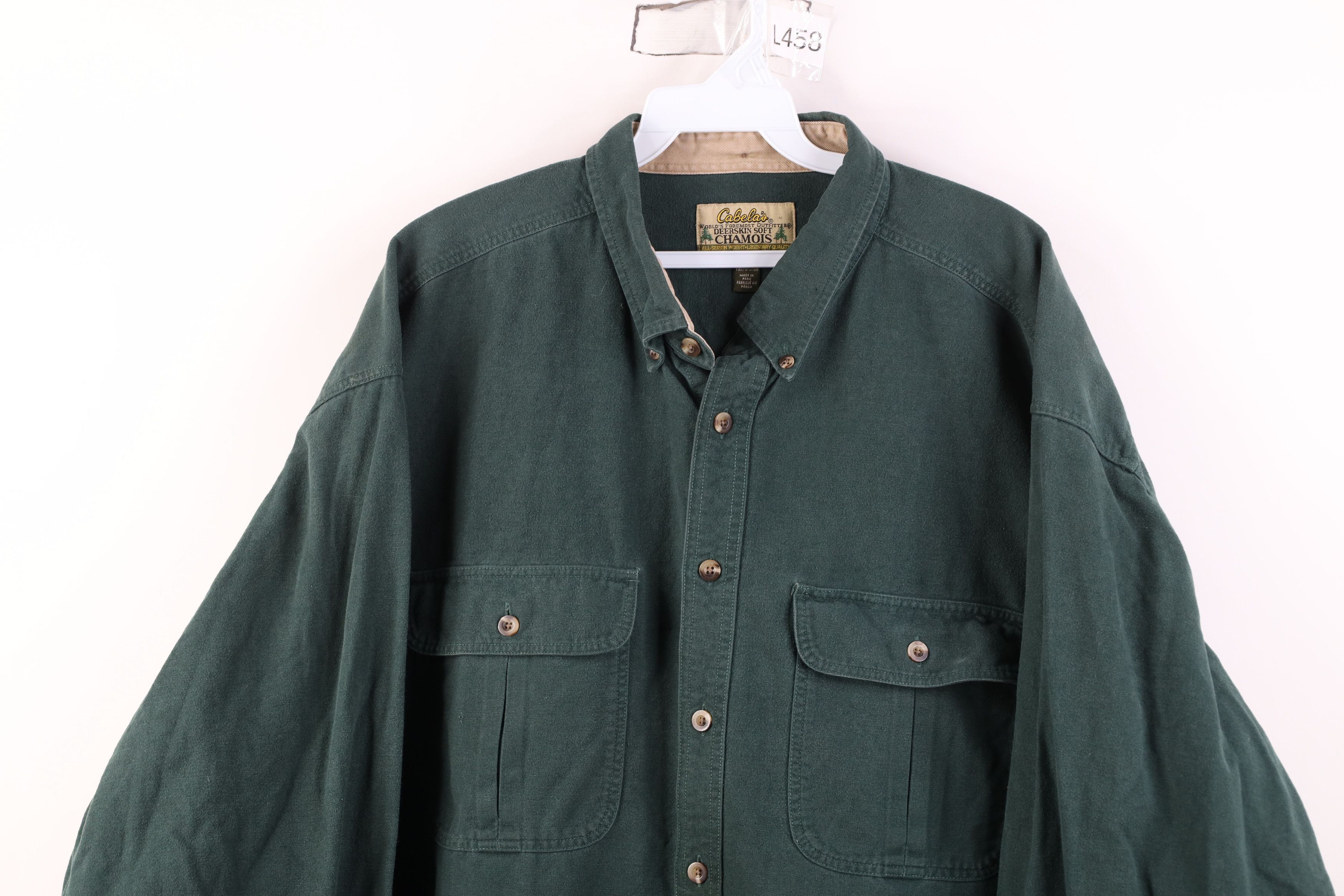 Cabelas Vintage 90s Cabelas Deerskin Chamois Cloth Button Shirt Size US XXL / EU 58 / 5 - 2 Thumbnail