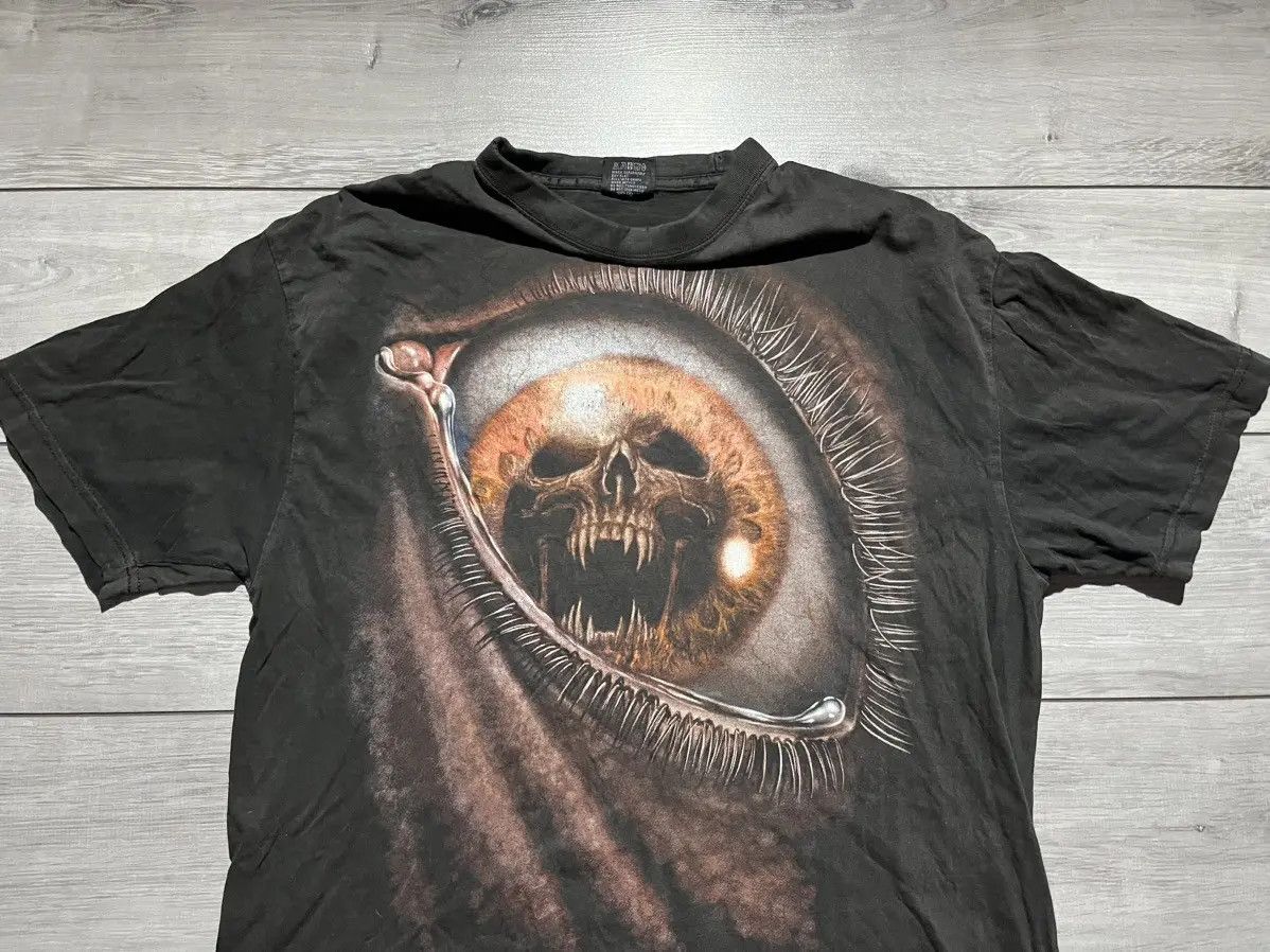 Band Tees Vintage Spiral Skull eyes Tshirt 90s Dark wear size XL Size US XL / EU 56 / 4 - 3 Thumbnail