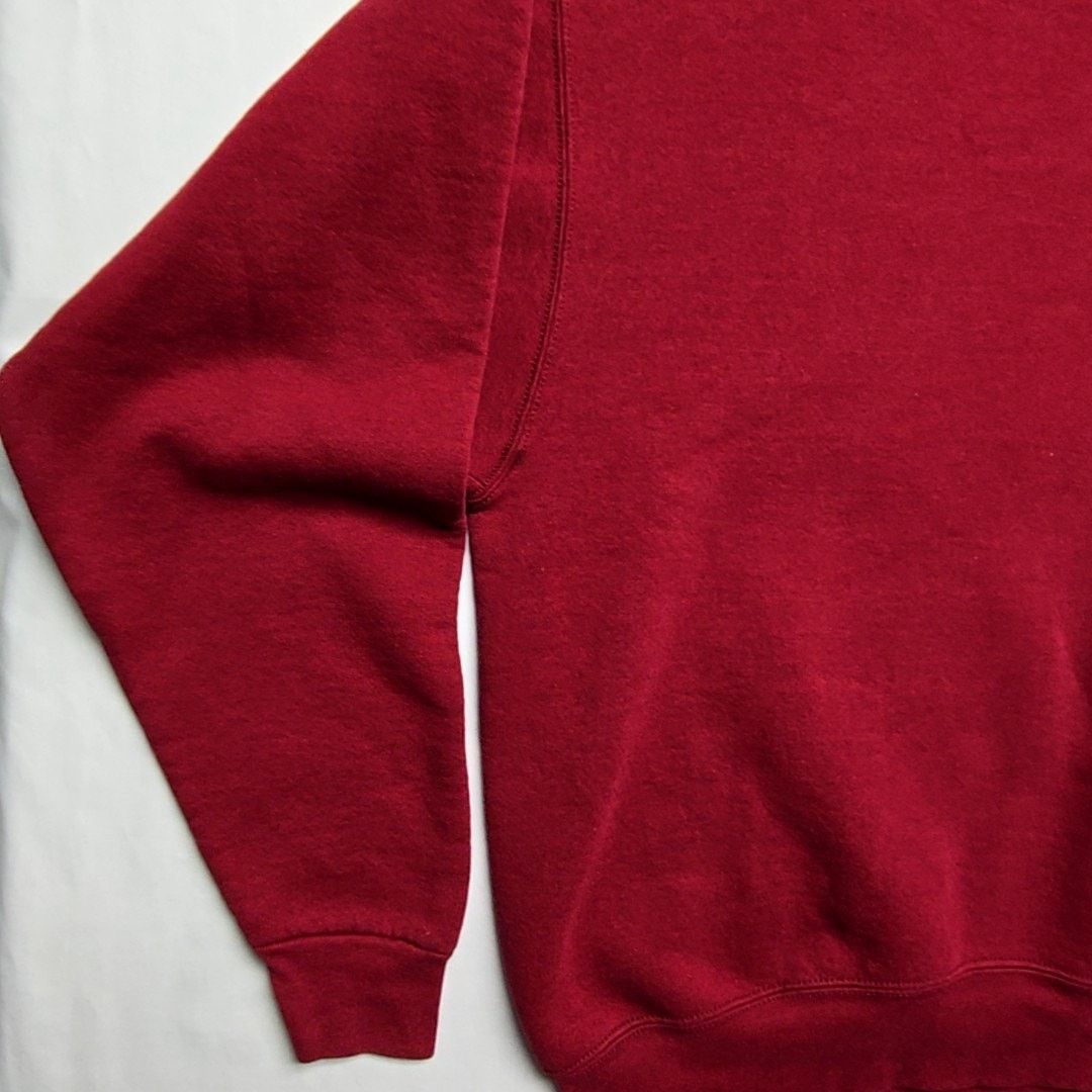 BLVD Vintage Red Blank Sweatshirt BVD Mens XL Solid Crewneck 90s Size US XL / EU 56 / 4 - 4 Thumbnail
