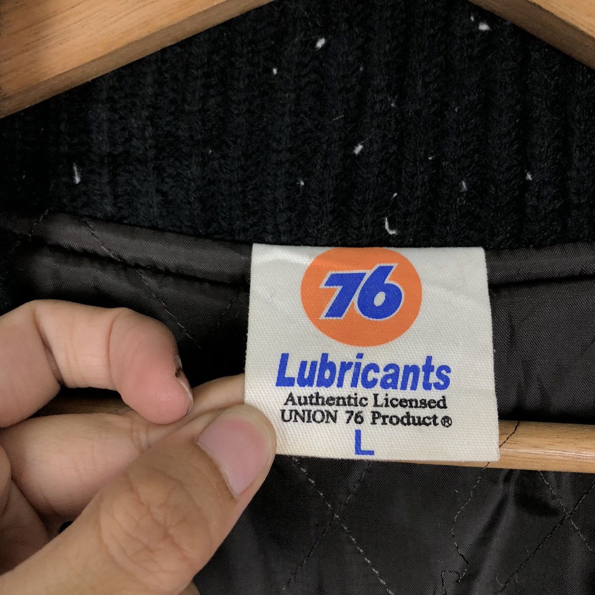 Japanese Brand 🔥RARE VINTAGE BOMBER JACKET 76 LUBRICANT SPELL OUT BIG LOGO Size US L / EU 52-54 / 3 - 14 Thumbnail