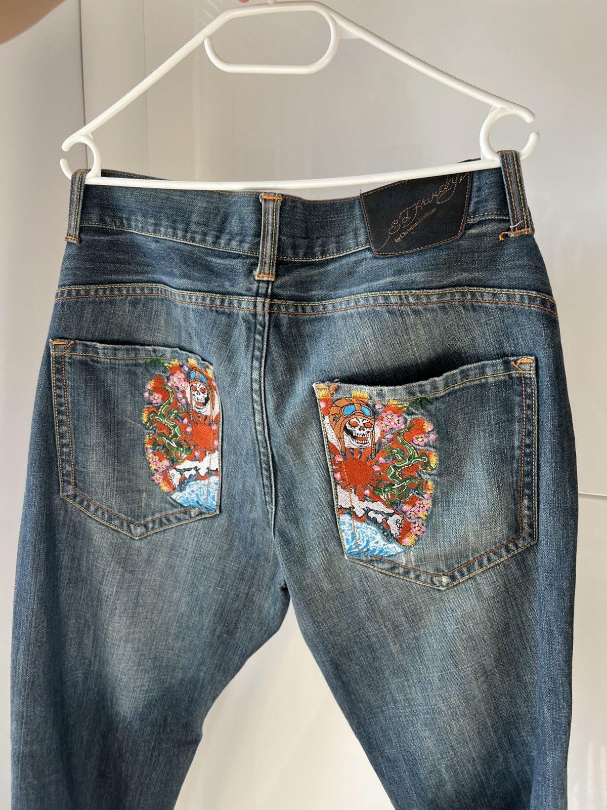 Ed Hardy Ed Hardy Avant Garde Loose Japan Style Distressed Jeans Size US 34 / EU 50 - 5 Thumbnail