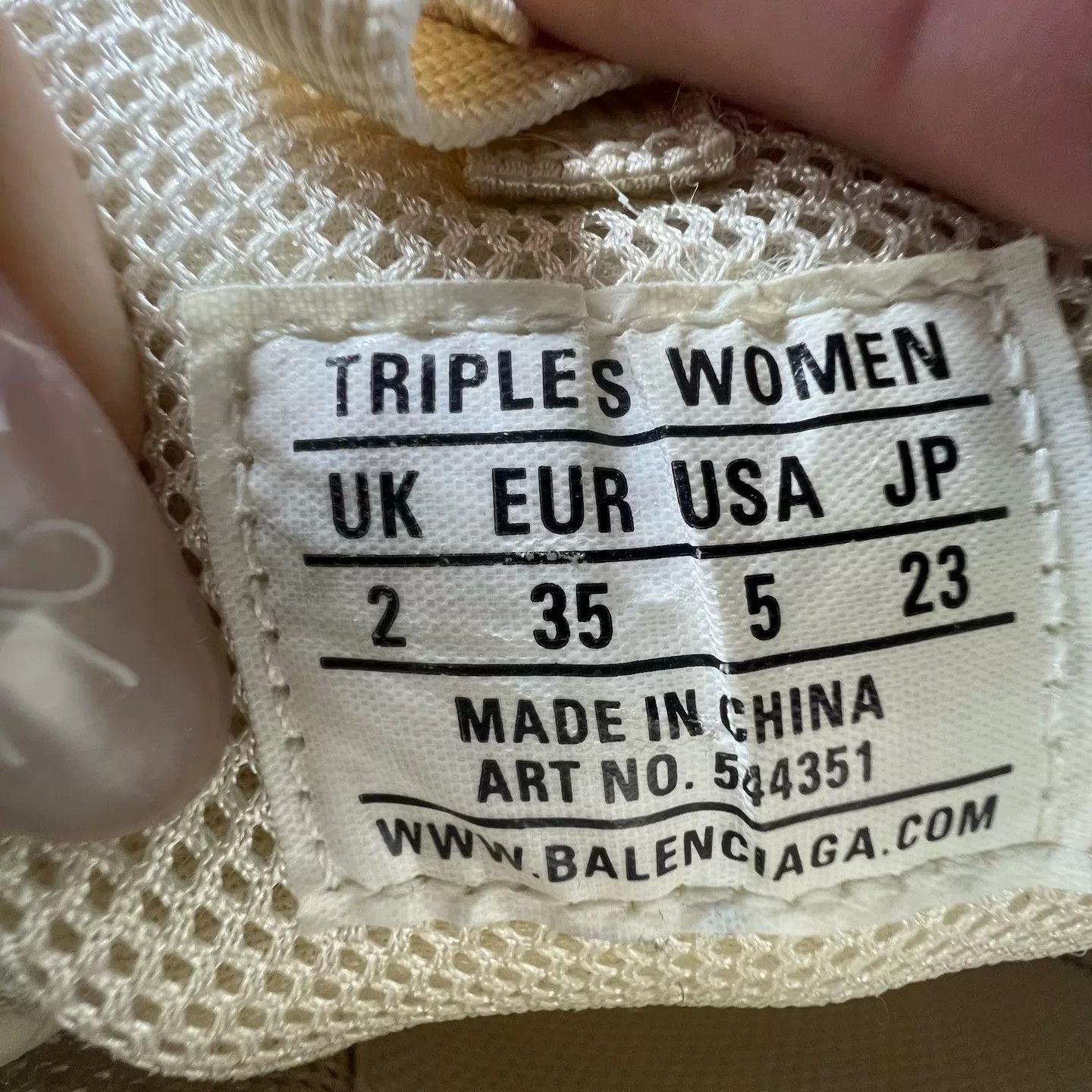 Balenciaga Balenciaga Triples Beige 35 Like New Size US 5 / IT 35 - 6 Thumbnail