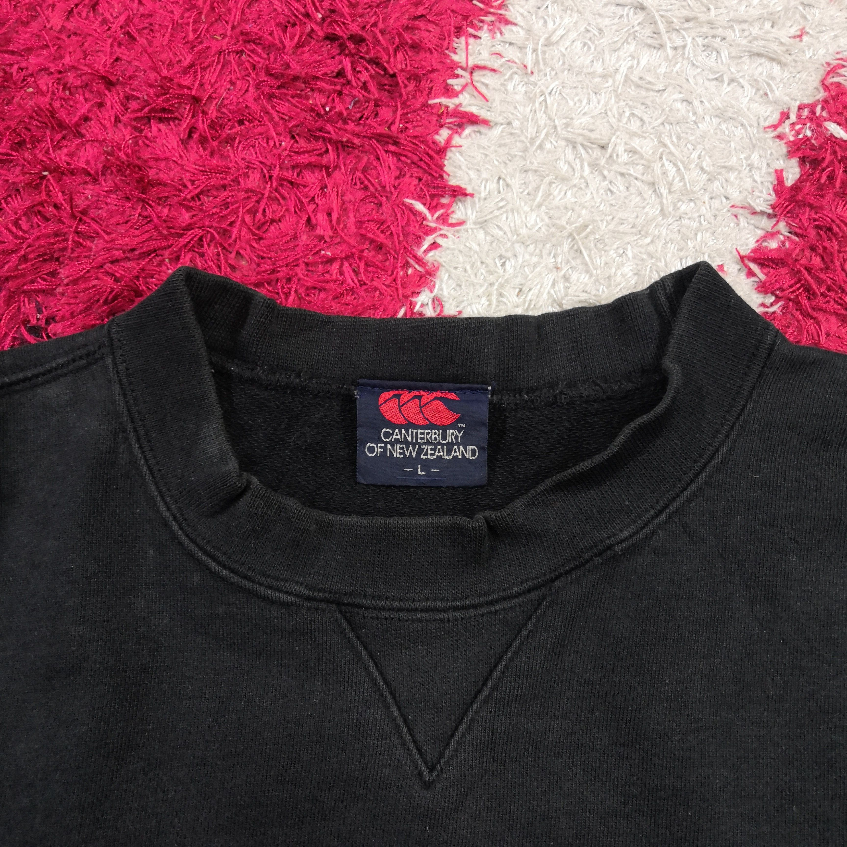 Canterbury of New Zealand × Vintage Vtg 90s Canterbury Sweatshirt Canterbury All Black Sweater Size US L / EU 52-54 / 3 - 6 Thumbnail