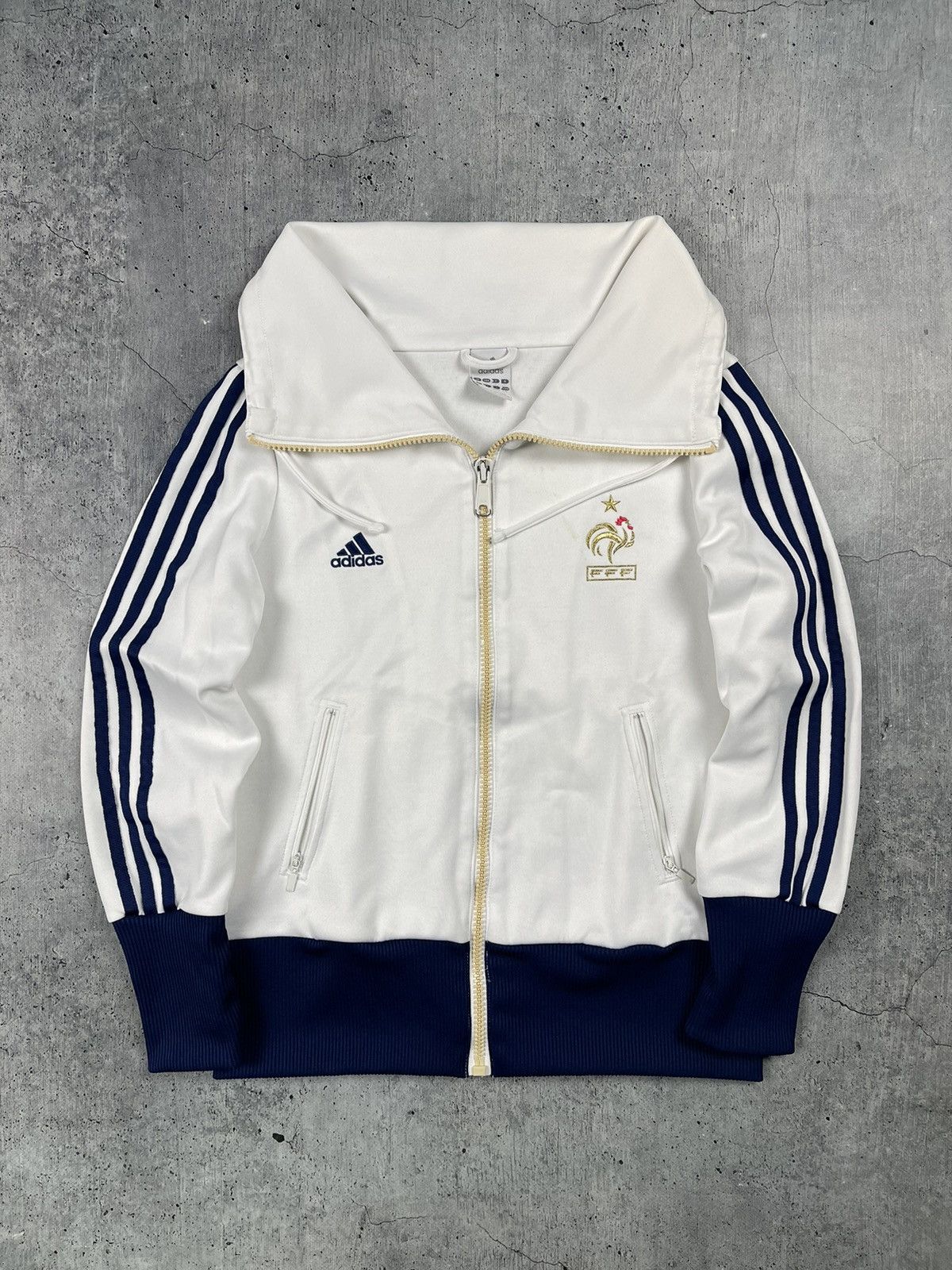 Adidas × Vintage Vintage Adidas 2008 France National Football Team Jacket Size US M / EU 48-50 / 2 - 1 Thumbnail