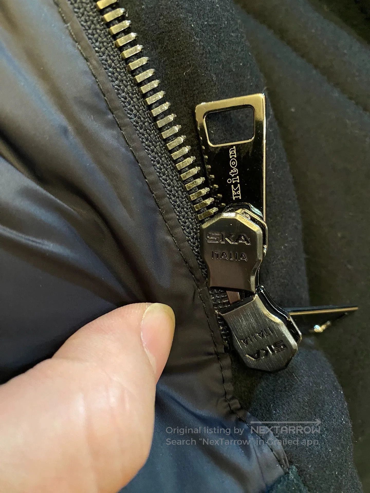Kiton Black Hooded Puffer Parka . Size US M / EU 48-50 / 2 - 8 Thumbnail