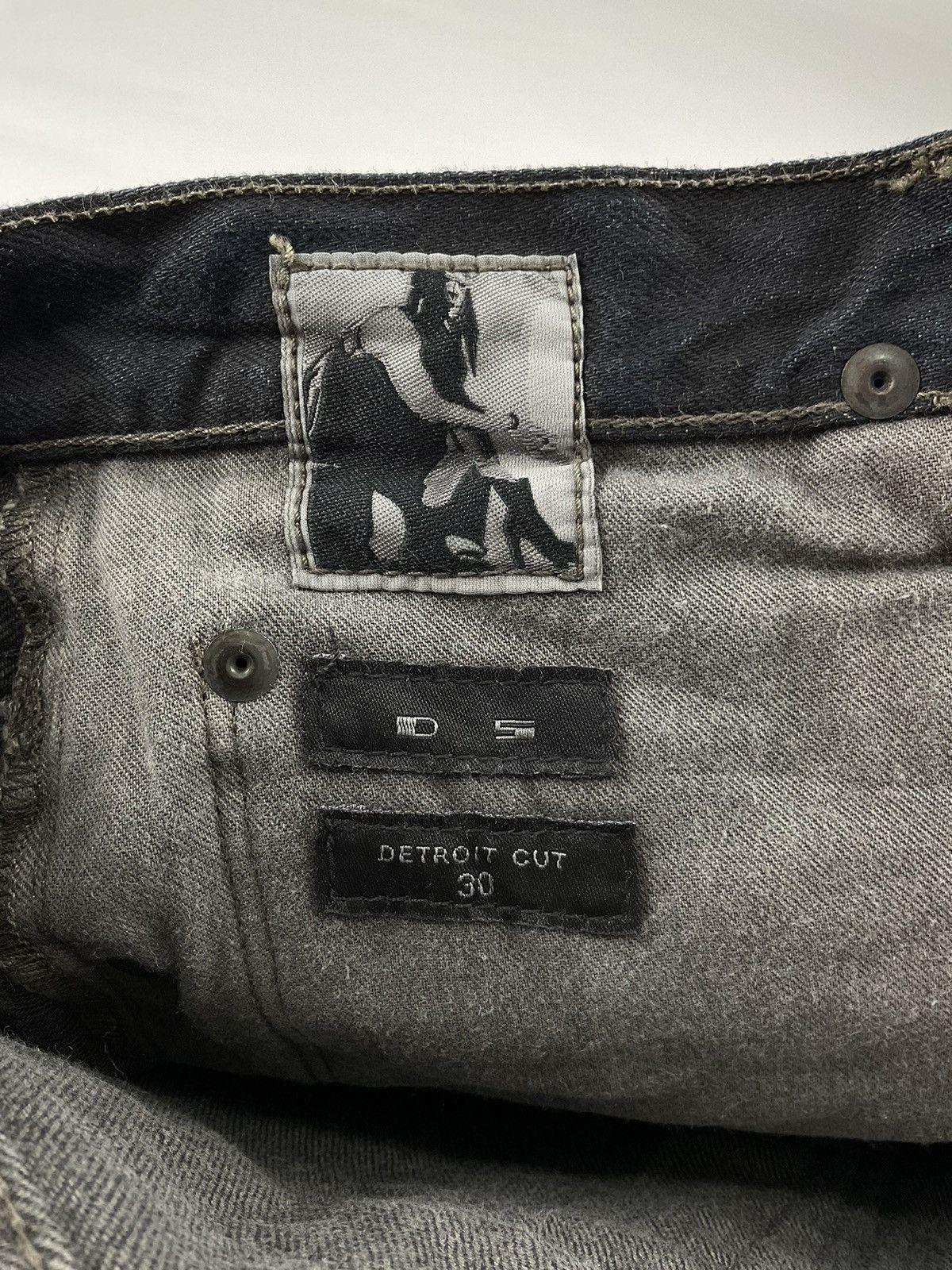 Rick Owens Rick Owens Hard Blue Detroit Cut Denim Size US 30 / EU 46 - 11 Thumbnail