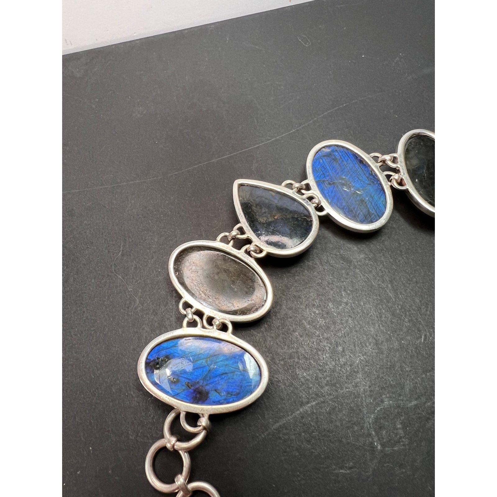 Other NEW Labradorite 925 chunky toggle bracelet 6.5-7.75 inch Size ONE SIZE - 8 Thumbnail
